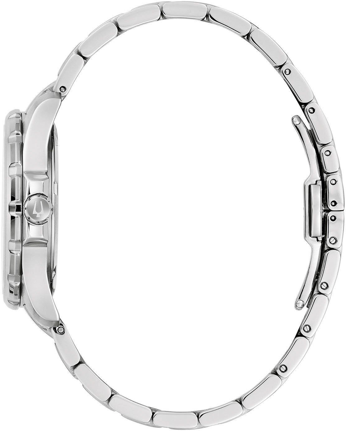 Bulova Kwartshorloge Marine Star Polshorloge, dameshorloge, parelmoer wijzerplaat, met diamanten, saffierglas