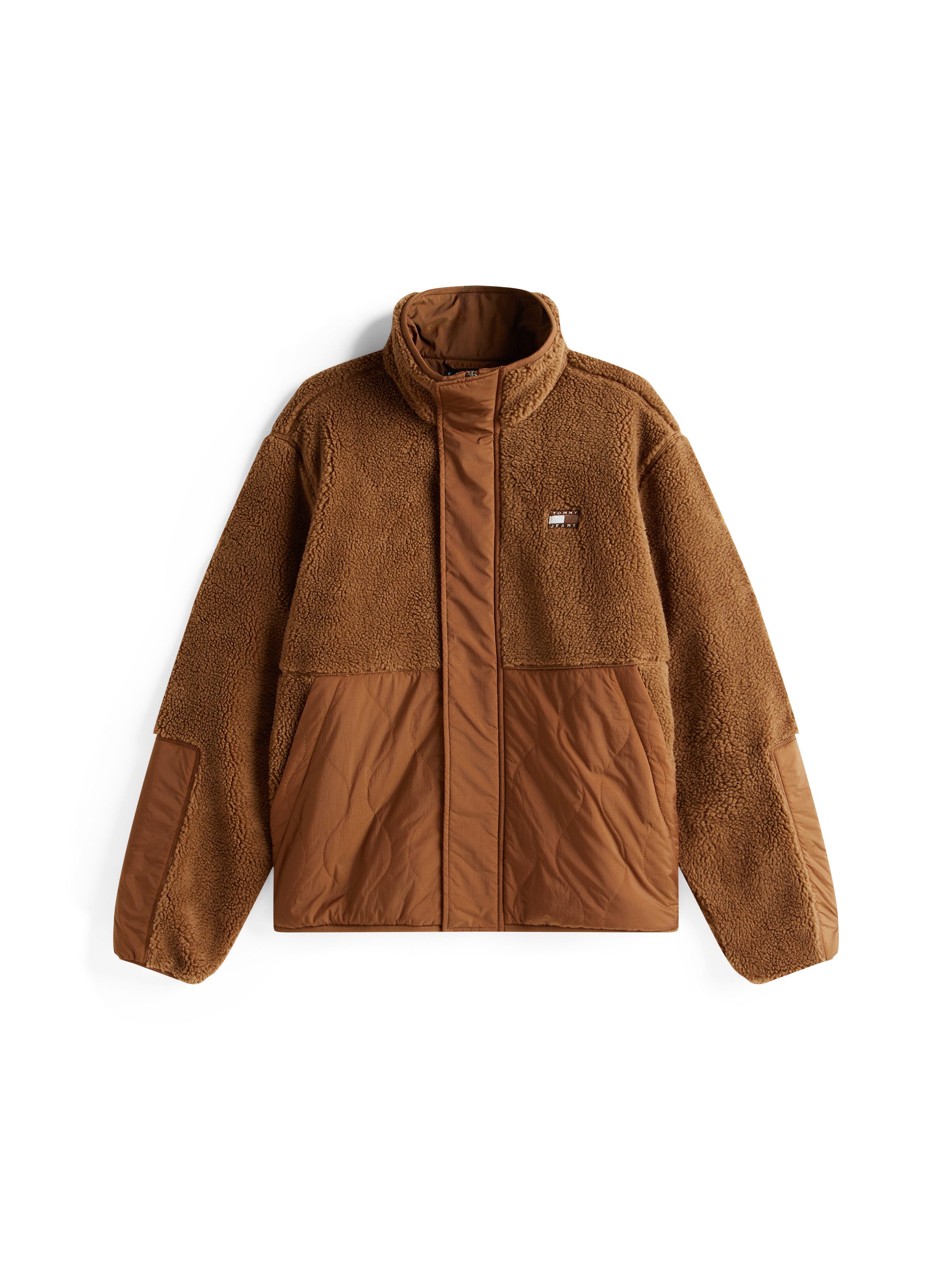 TOMMY JEANS Gewatteerde jas TJM ESSENTL MIX TEDDY