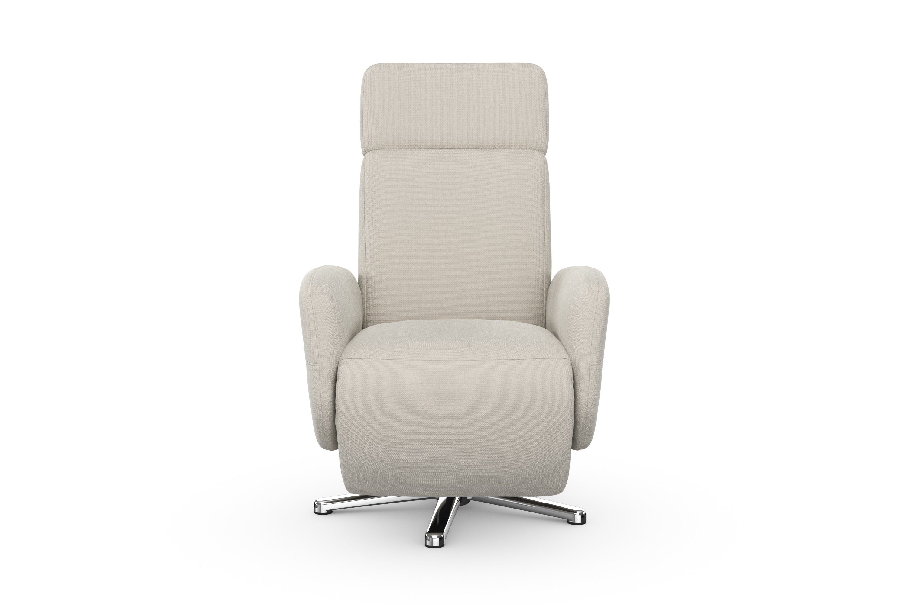 sit&more Relaxfauteuil Grenoble, incl. hoofdsteunverstelling en bekabelde afstandsbediening