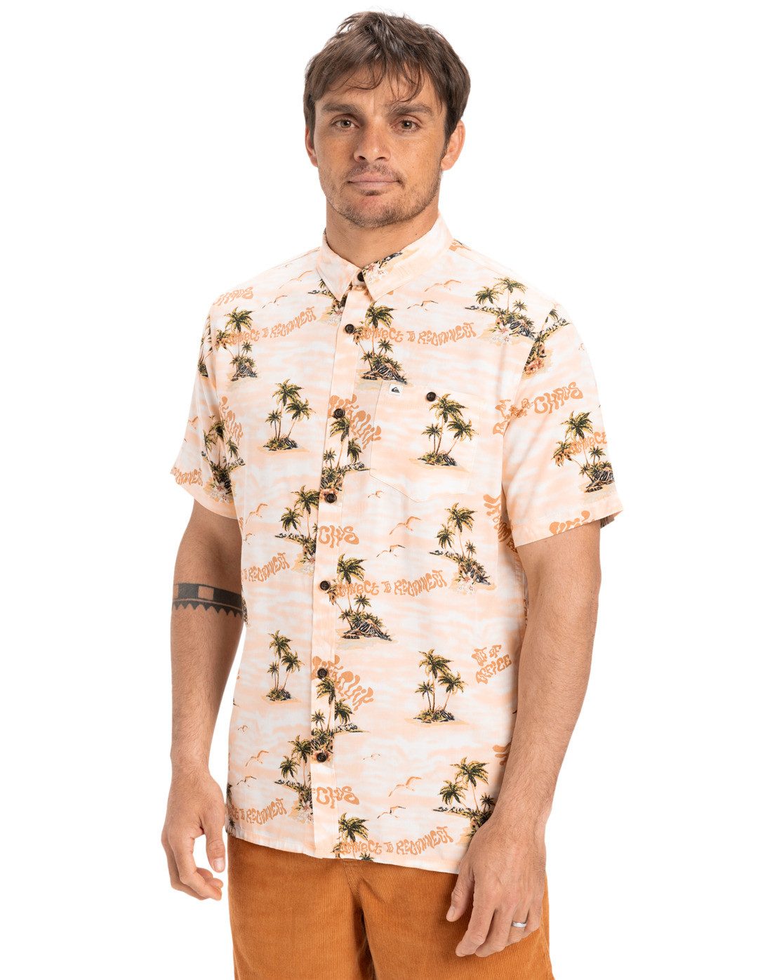 Quiksilver Overhemd met korte mouwen Safe Paradise