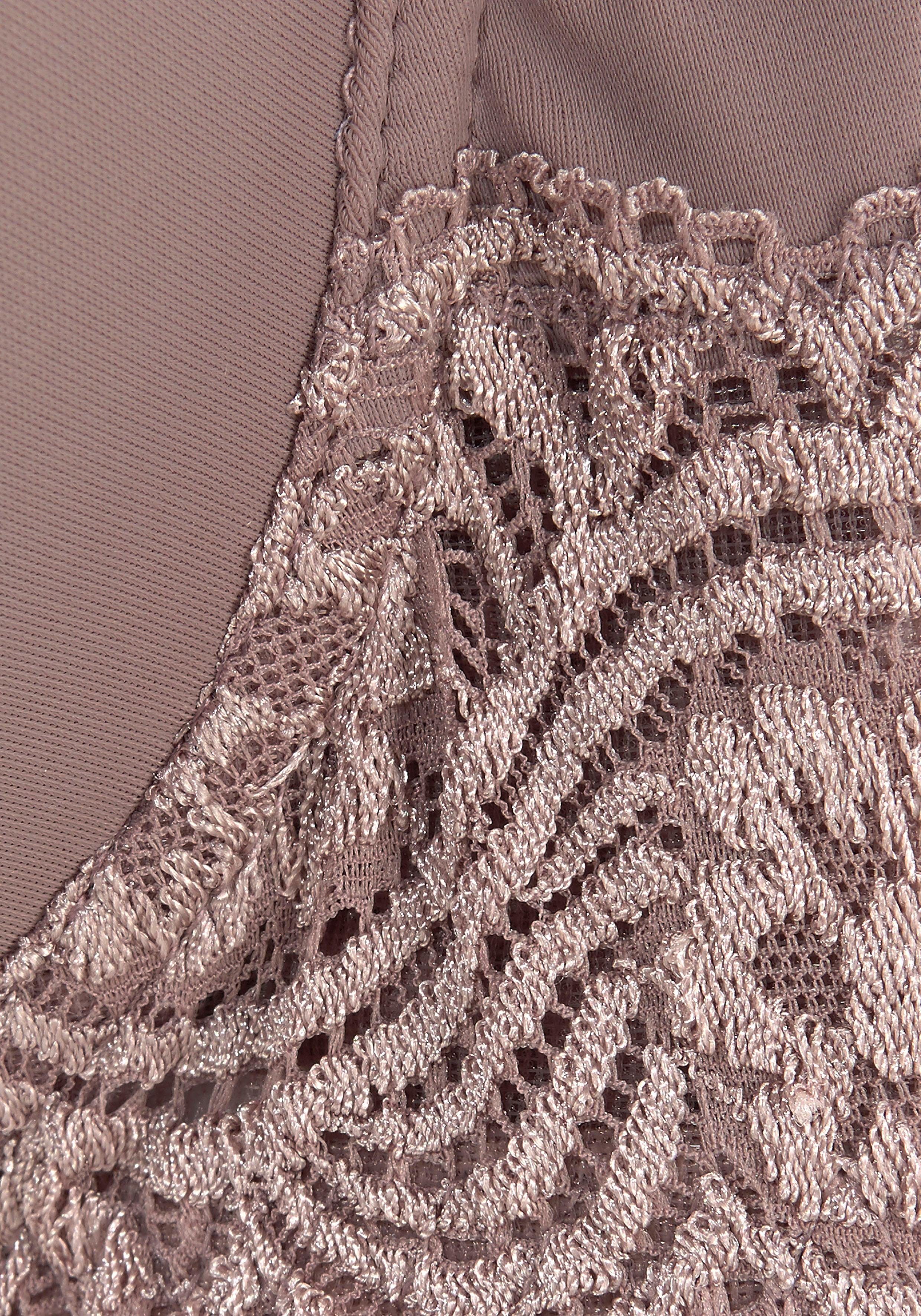 Lascana Bh met steuncups met beugels, naadloze voorgevormde cups, kanten details, lingerie