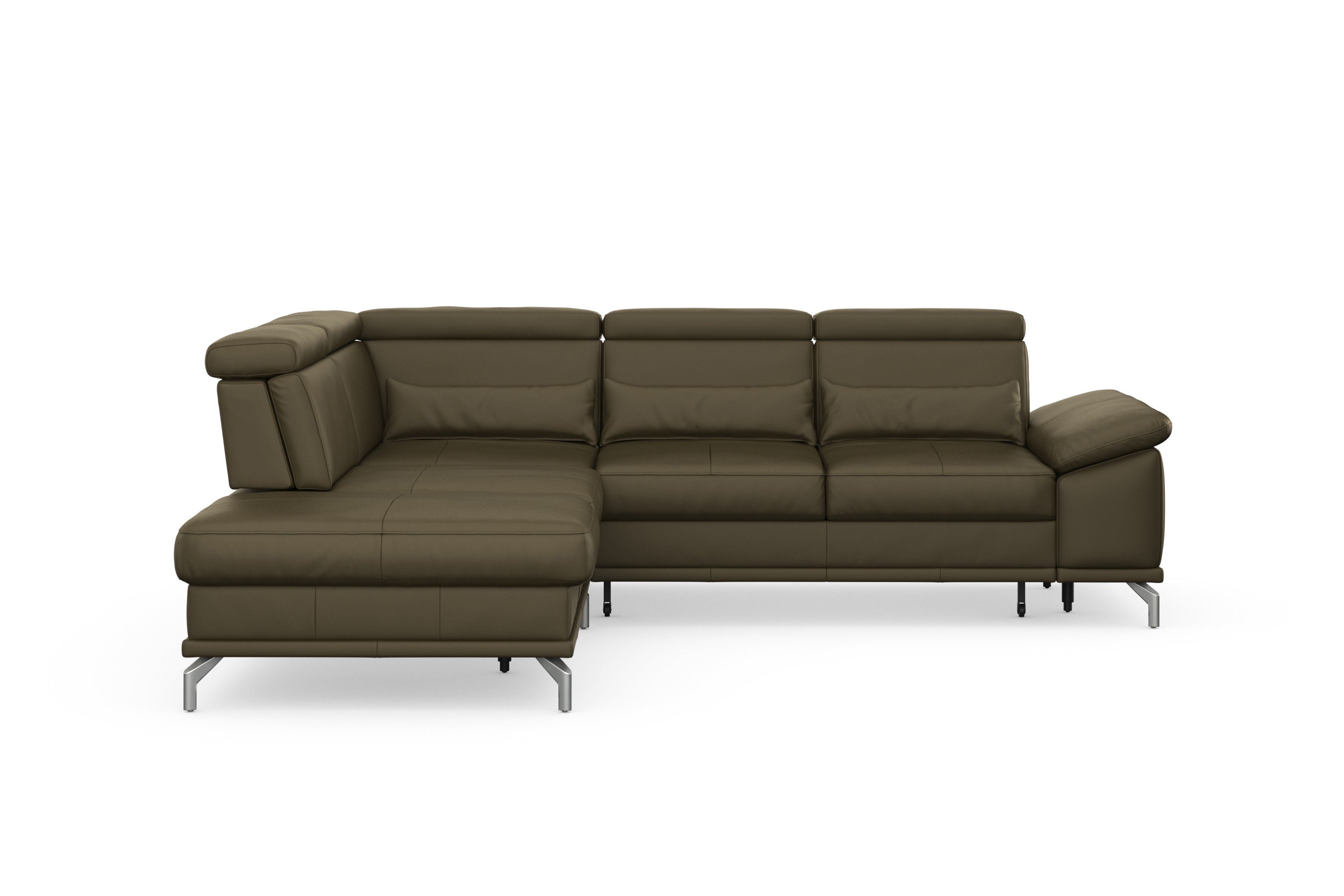 sit&more Hoekbank Cabrio L-vorm, met zitdiepteverstelling, arm- en hoofdsteunverstelling