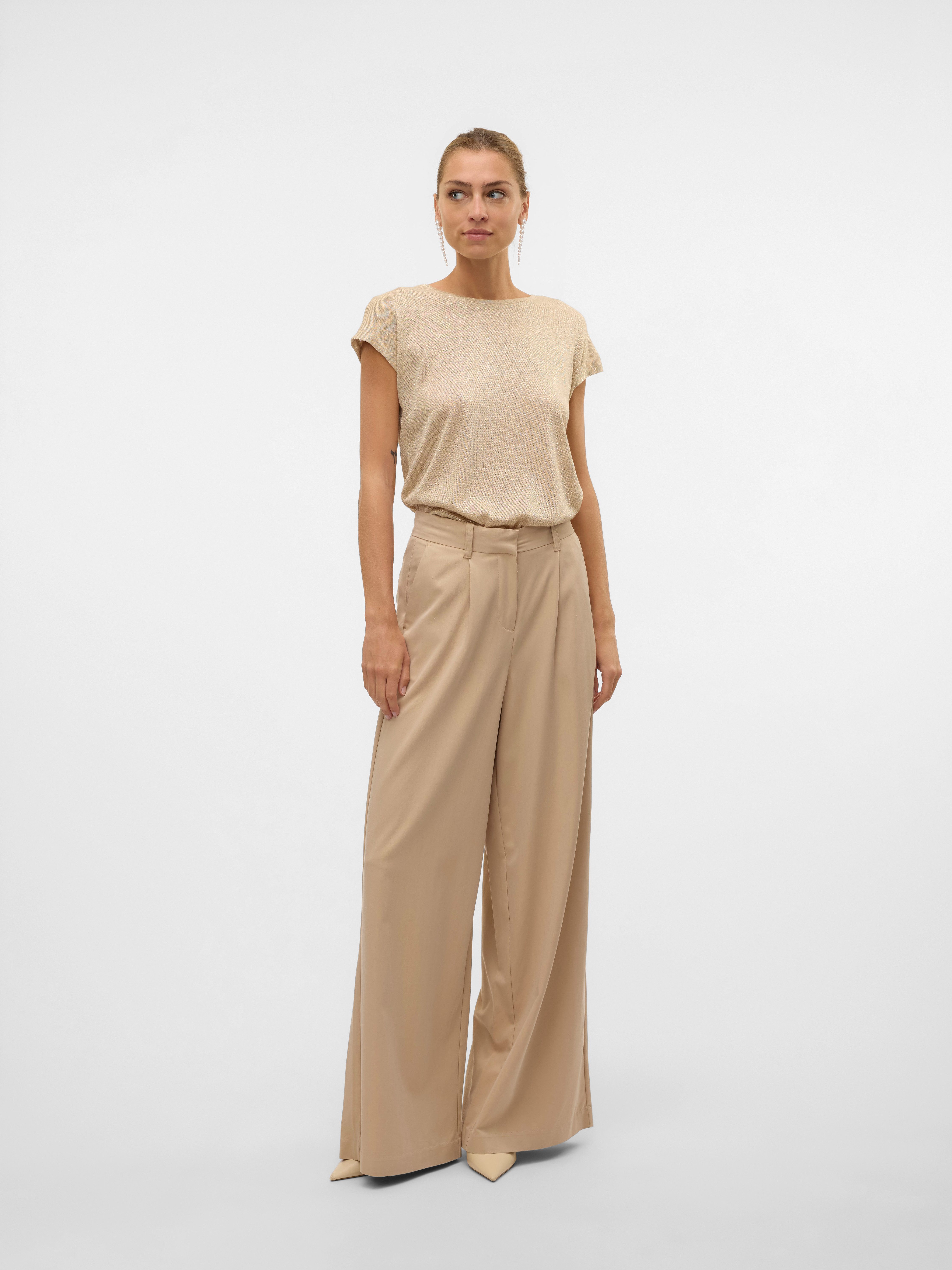 Vero Moda Shirt met korte mouwen VMSARAH AVA SS TOP JRS GA NOOS