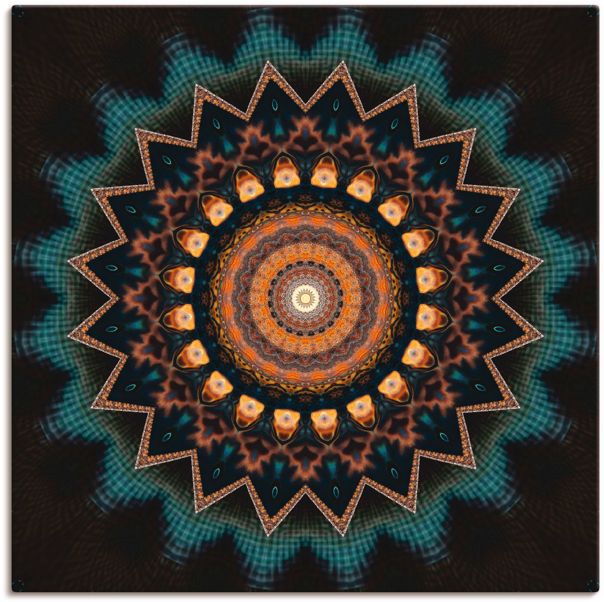 Artland Artprint Mandala kosmisch bewustzijn in vele afmetingen & productsoorten - artprint van aluminium / artprint voor buiten, artprint op linnen, poster, muursticker / wandfoli
