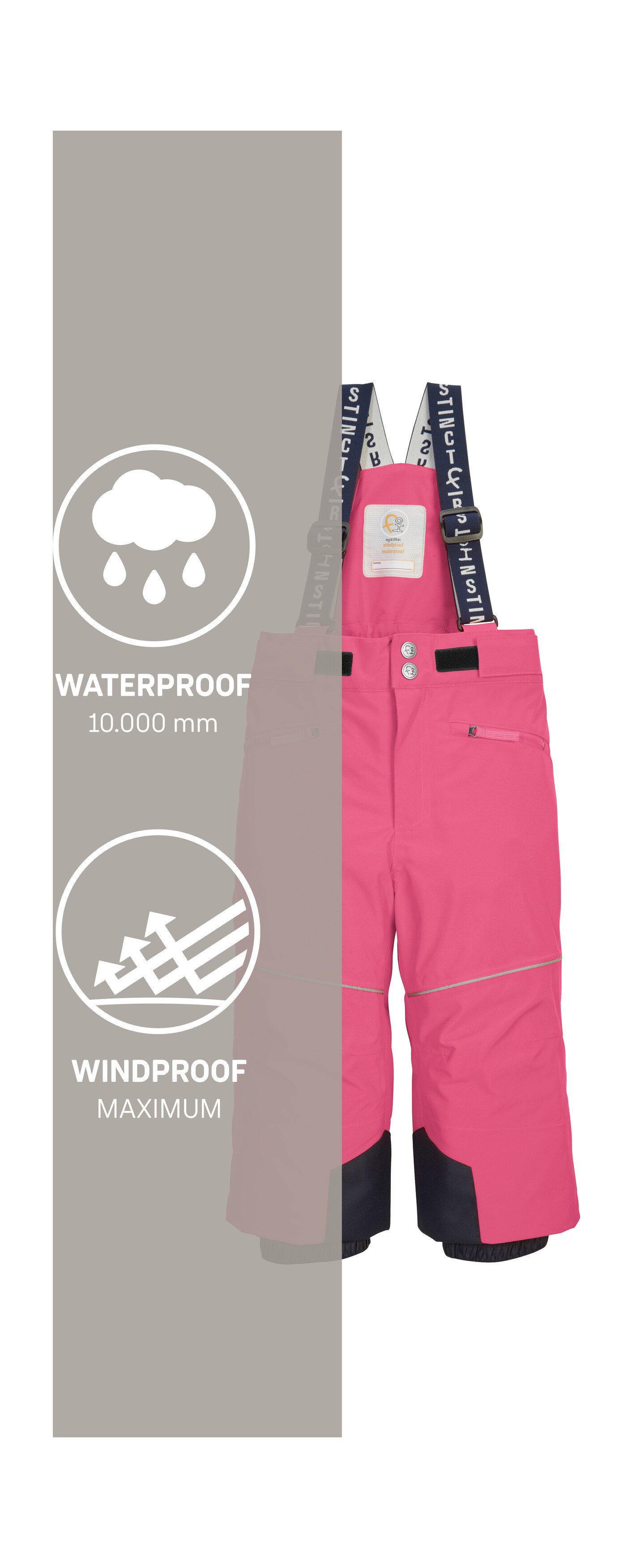 first instinct by killtec Skibroek FISW 48 MNS SKI PNTS Water- en winddichte sneeuwbroek met grow-up-functie en PFAS-vrij