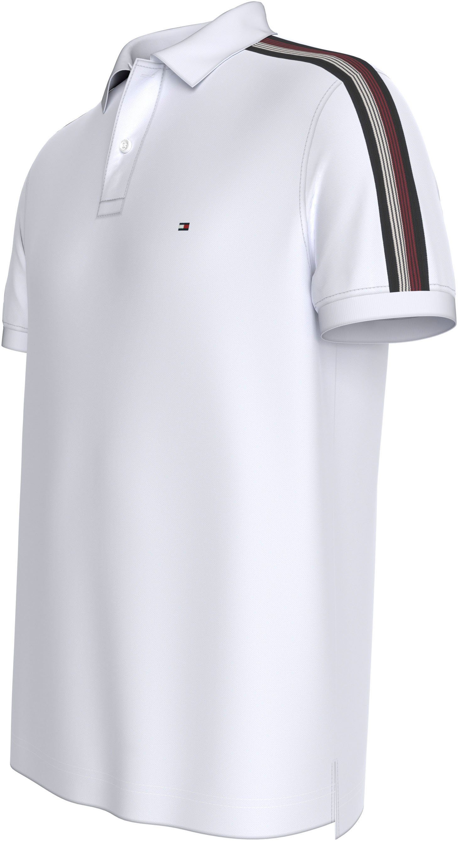 Tommy Hilfiger Poloshirt SHADOW GS REG POLO Strepen in Tommy kleur op de schouder