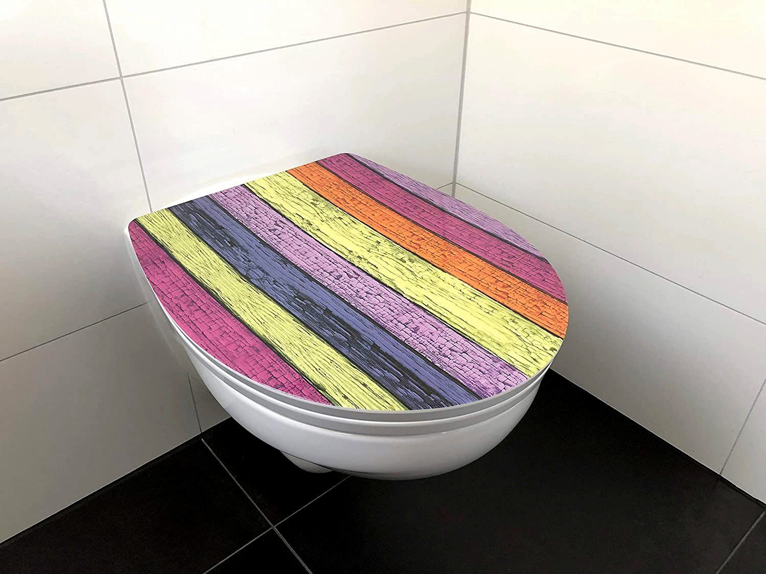 ADOB Toiletzitting Colours Soft-closemechanisme, voor het schoonmaken met één druk op de knop afneembaar