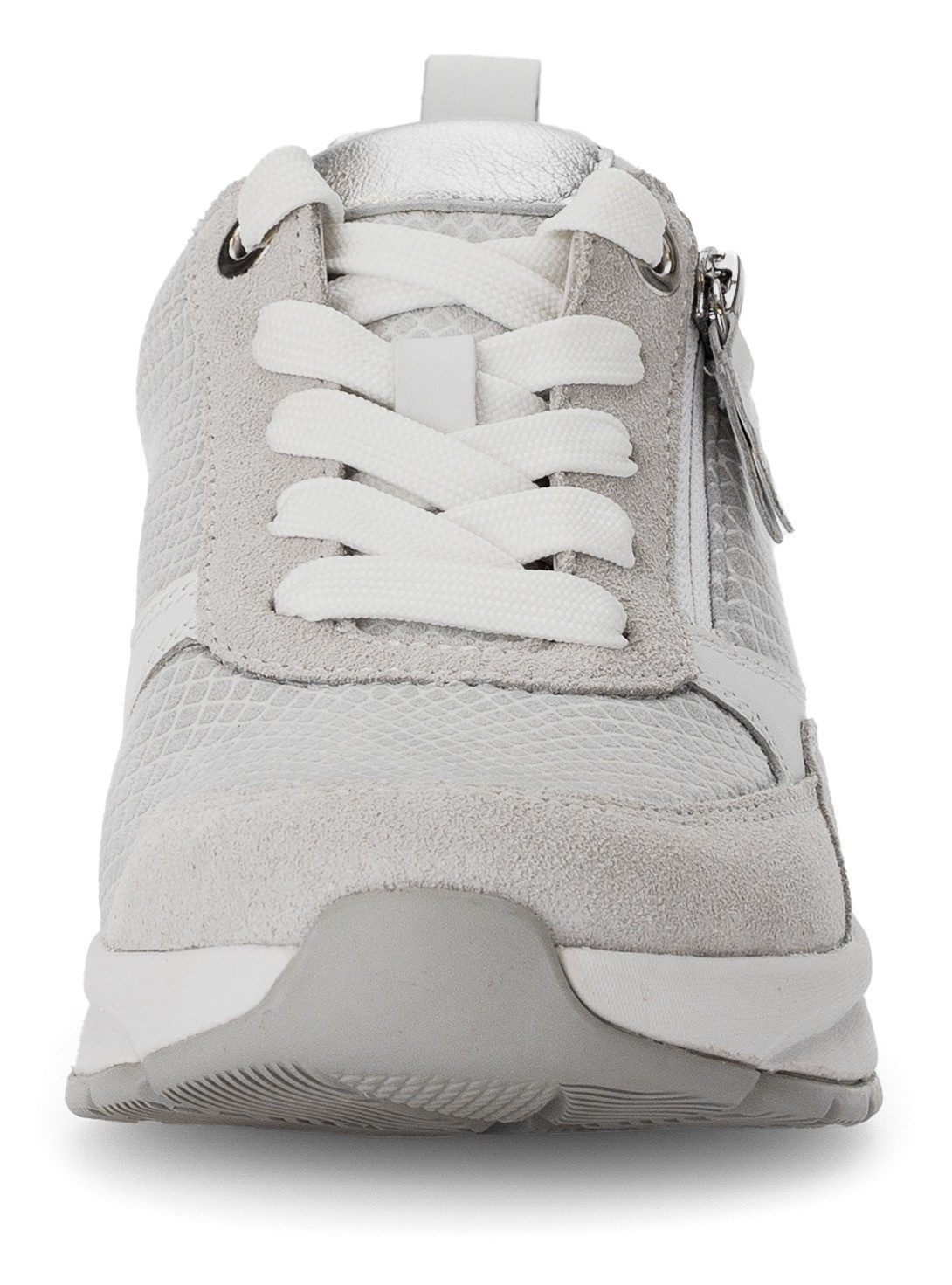 Gabor Rollingsoft Sneakers met sleehak , vrijetijdsschoen, lage schoen, veterschoen met verwisselbaar voetbed