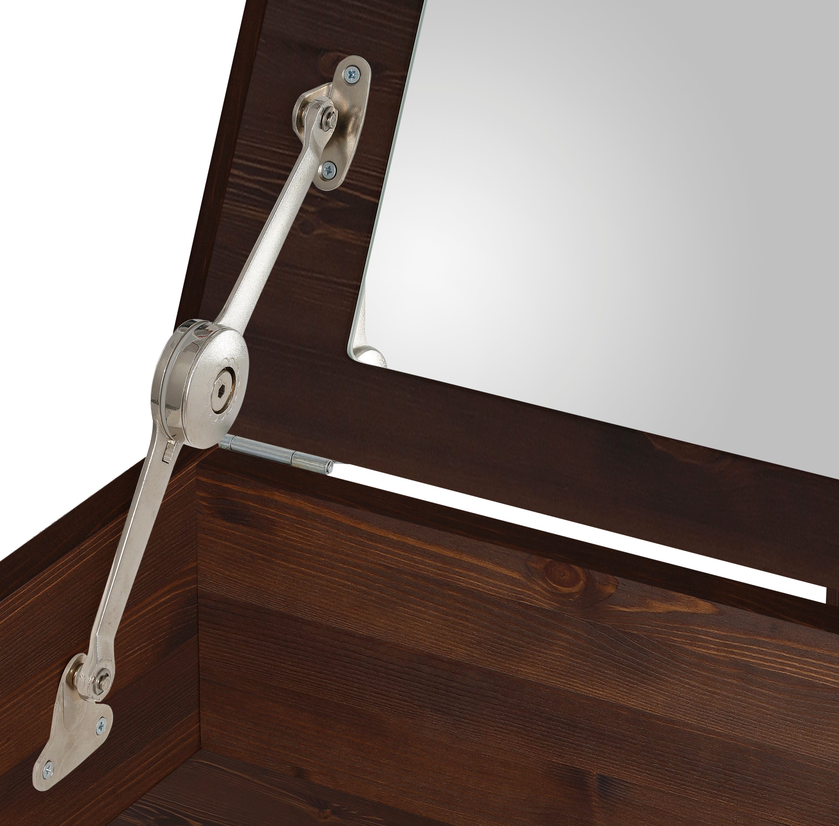 Home affaire Ladekast TESSIN Make-up commode met spiegel, van massief dennenhout, FSC®-gecertificeerd