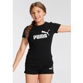 puma t-shirt ess+ logo tee g zwart