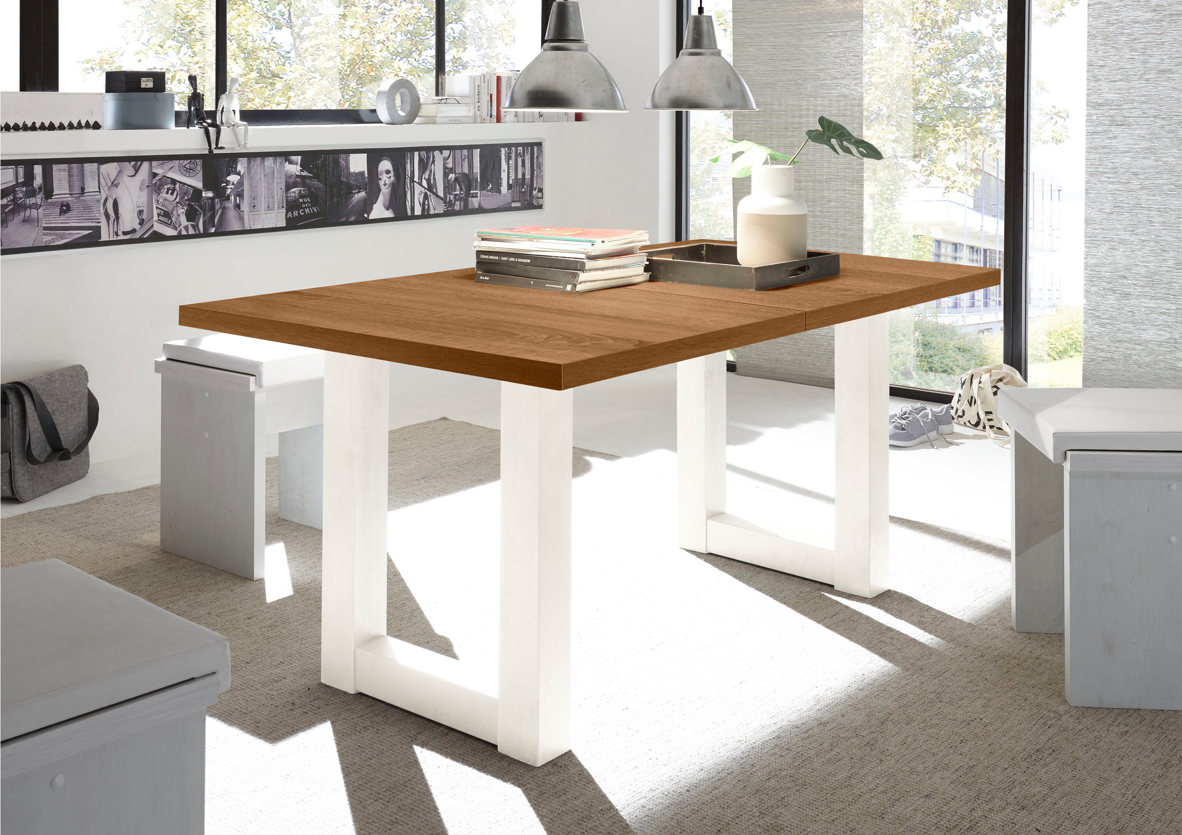 Mäusbacher Eettafel Mister TOPSELLER! met lade (160-210 cm), frame in u-model