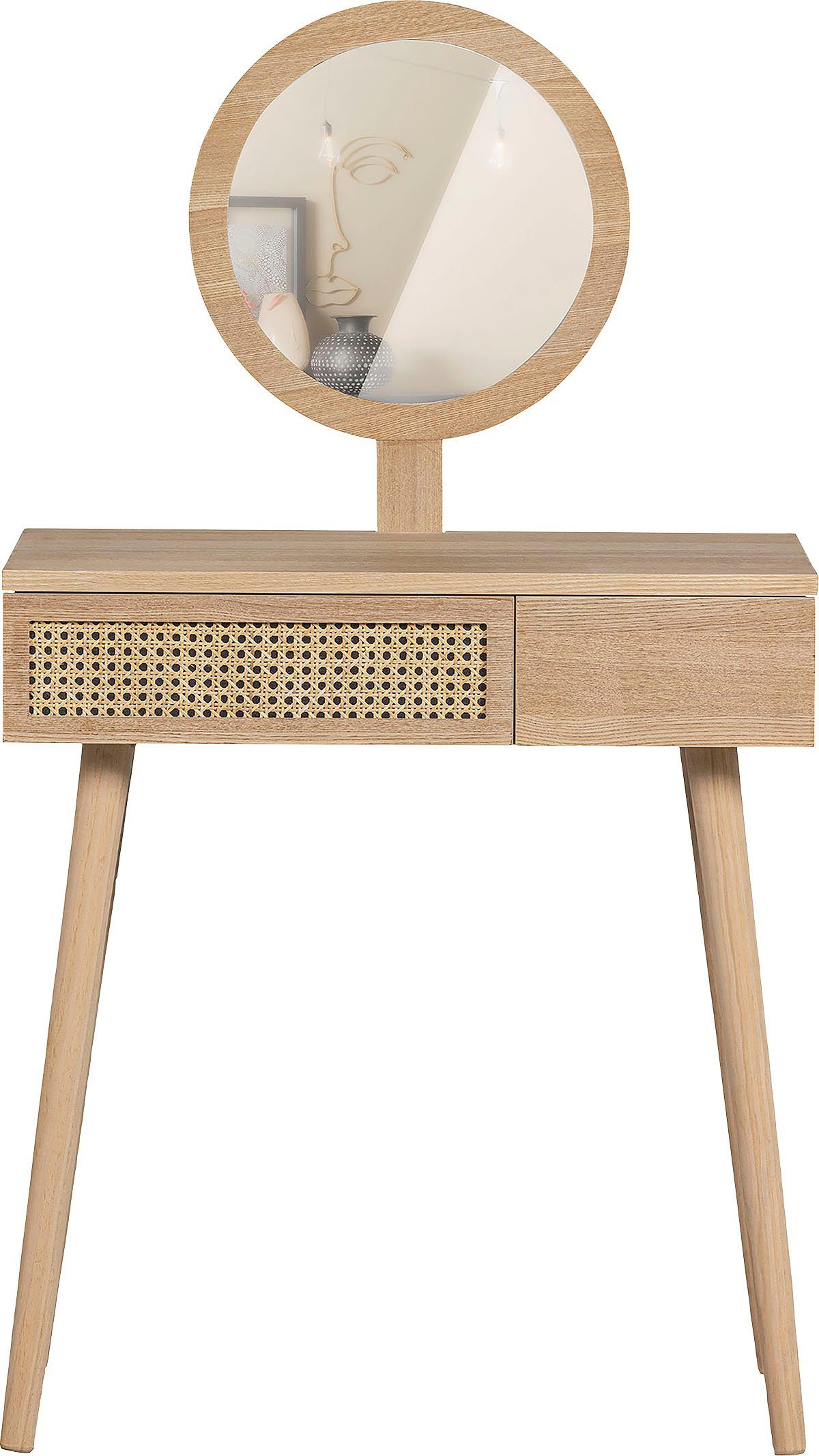 WOOOD Hal|Kaptafel Soof MDF|Grenen Naturel 125x70x40