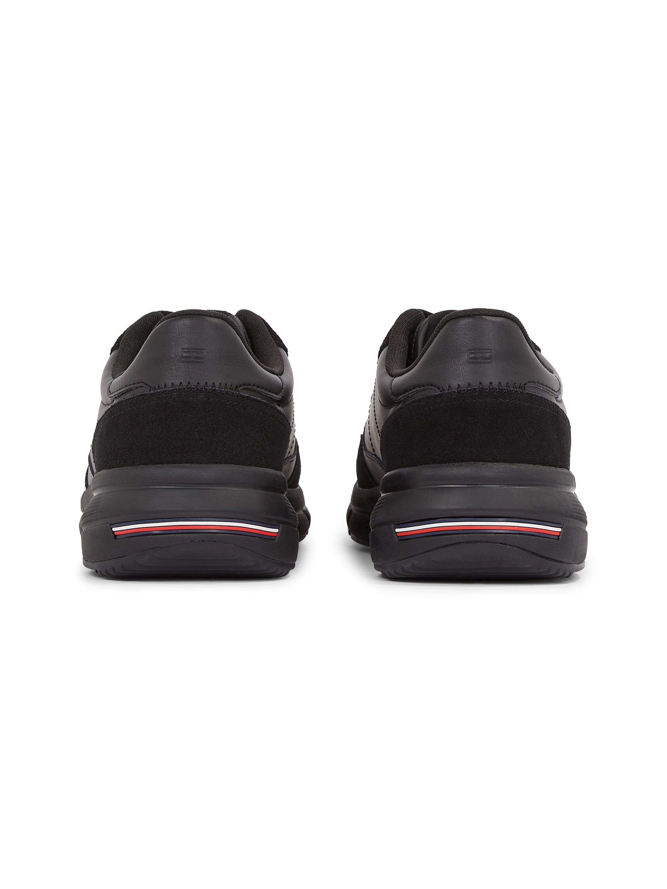Tommy Hilfiger Sneakers met sleehak FASTON LTH MIX vrijetijdsschoen, veterschoen, lage schoen met gevoerde schacht