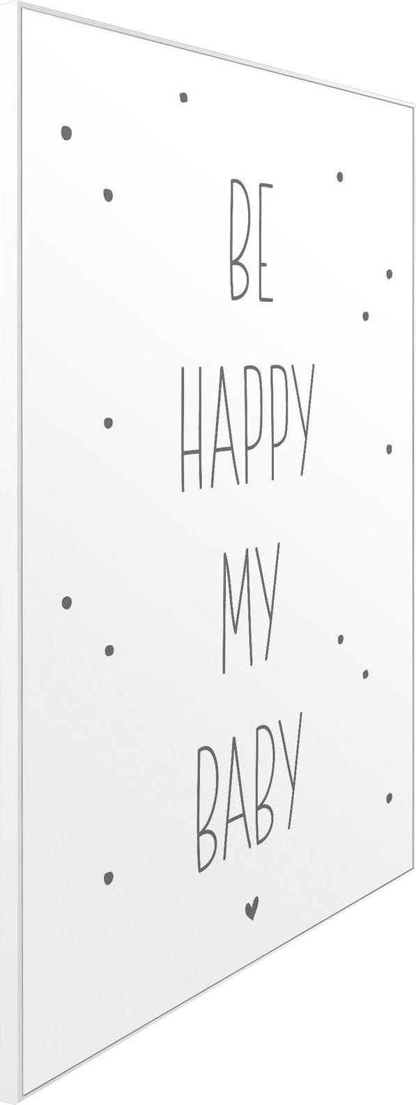 Reinders! Artprint Slim Frame White 50x70 Be Happy My Baby