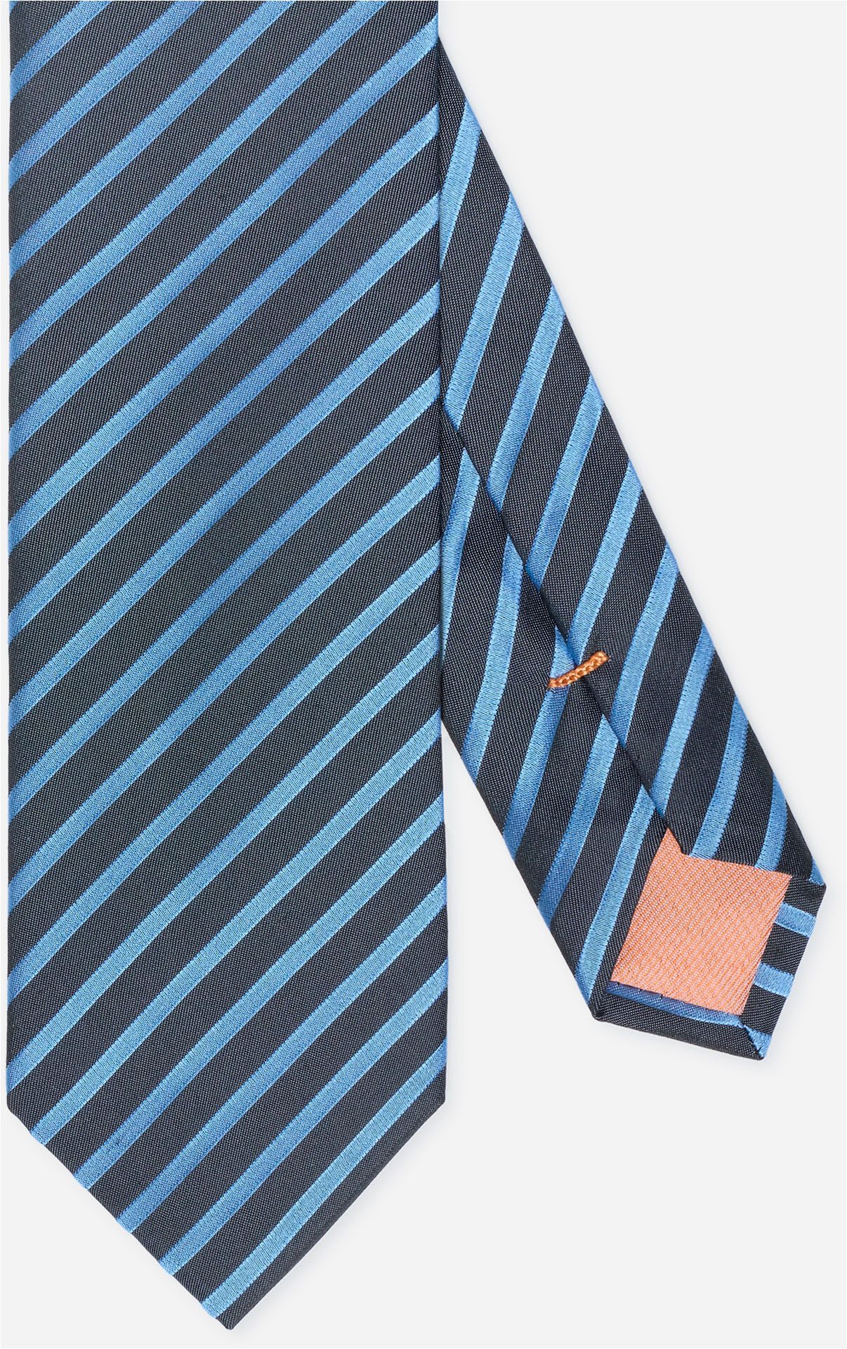 MONTI Stropdas LUCIO uit 100% fijne zijde met streepjespatroon en een elegante glans