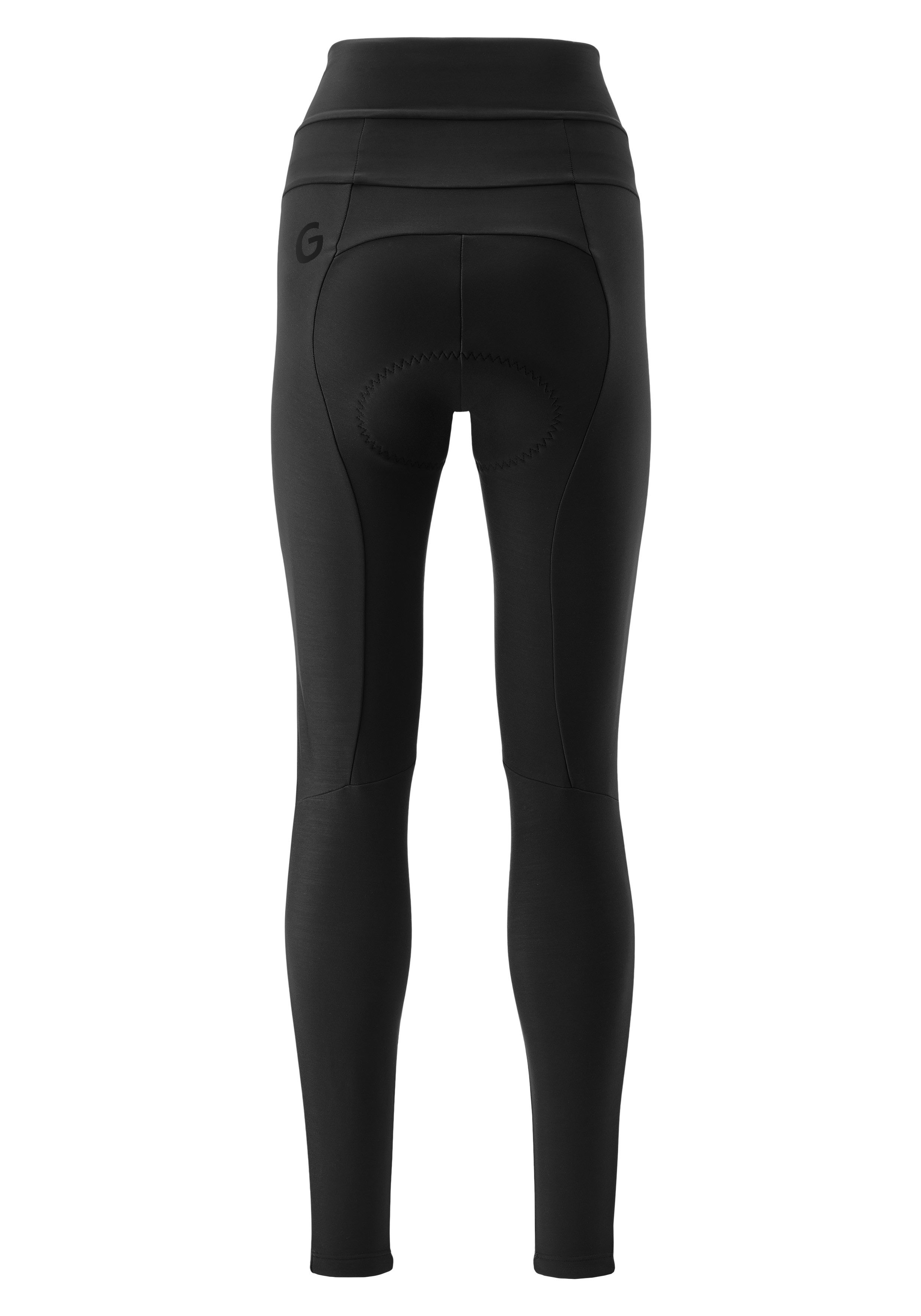 Gonso Fietsbroek Essential Tight High Waist Therm W Dames Fietsbroek met Dry Up Air Zitkussen, Tight Fit