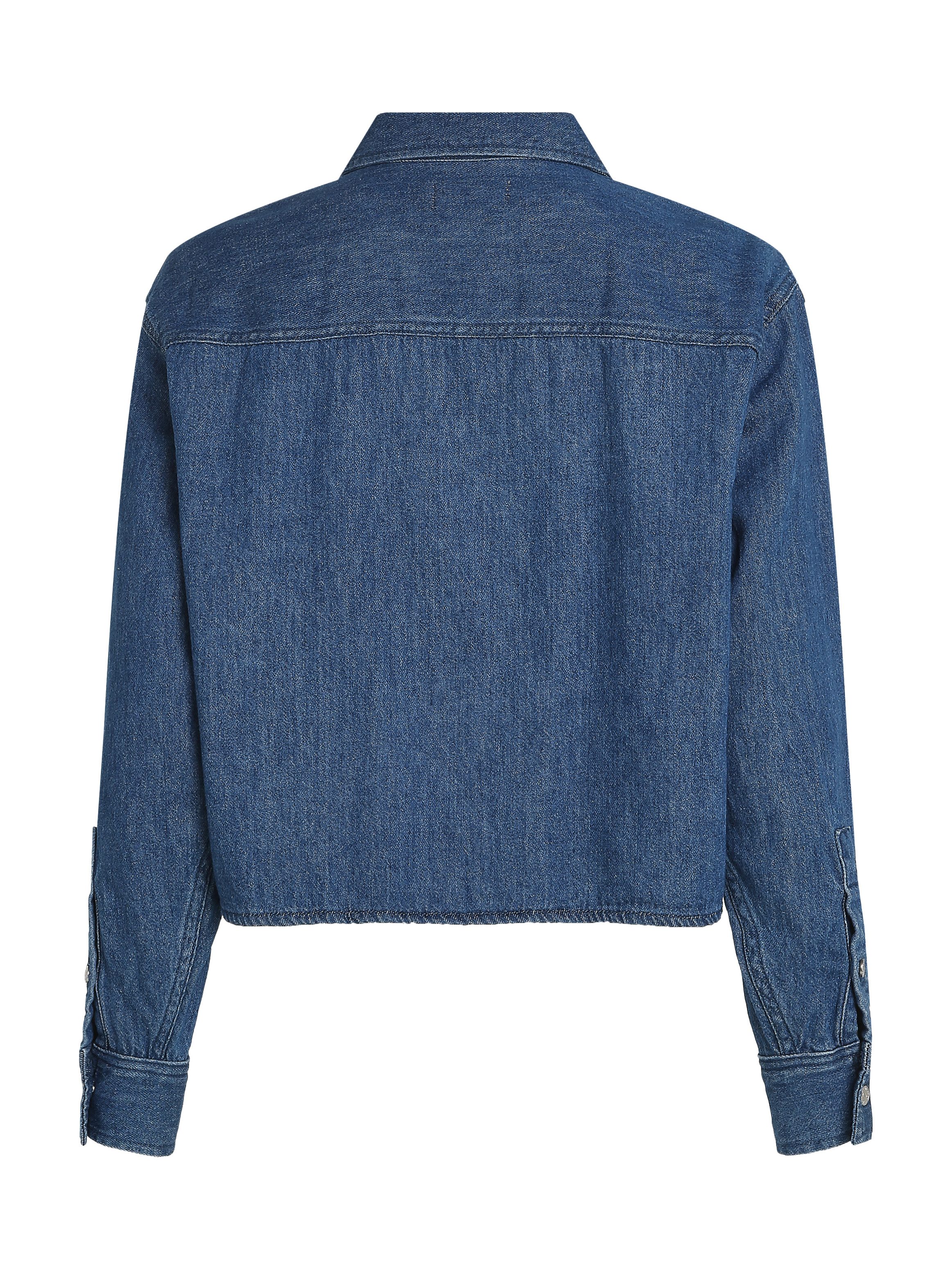 Calvin Klein Jeans blouse CROPPED DAD DENIM SHIRT