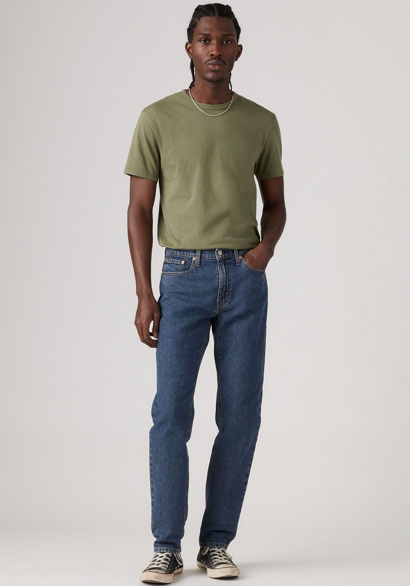 Levi's 5-pocket jeans 531 ATHLETIC SLIM TAPER heren slim fit jeans maat 34 blauw