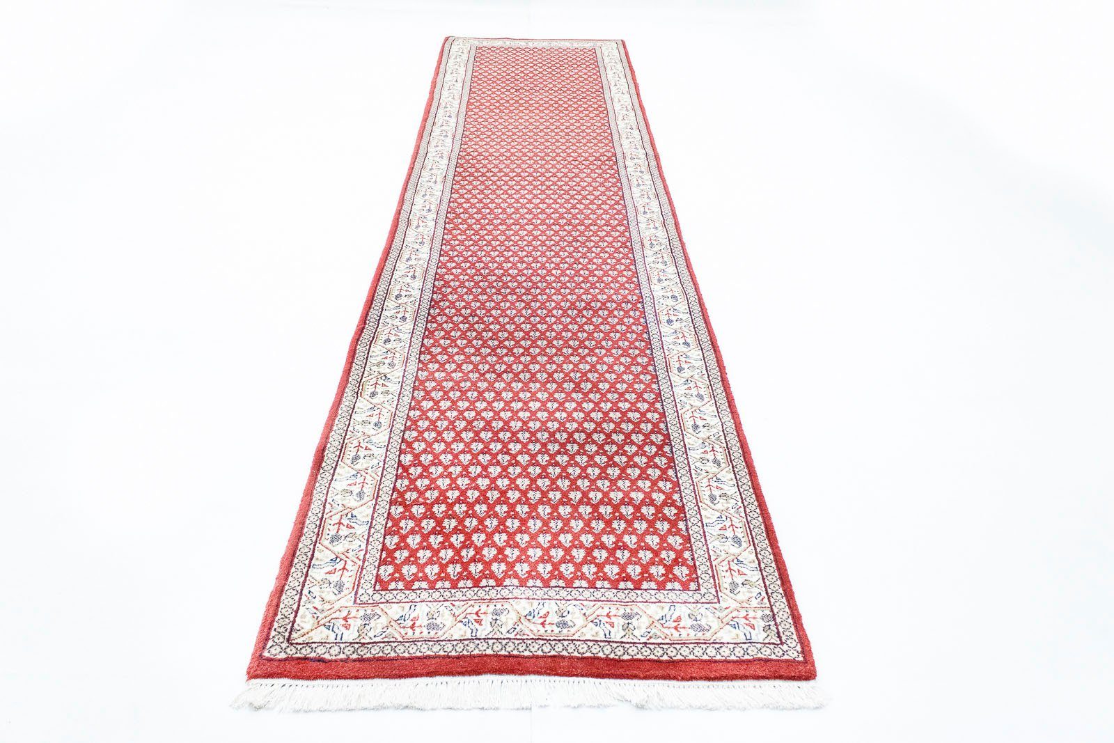 morgenland Wollen kleed Mir vloerkleed met de hand geknoopt rood