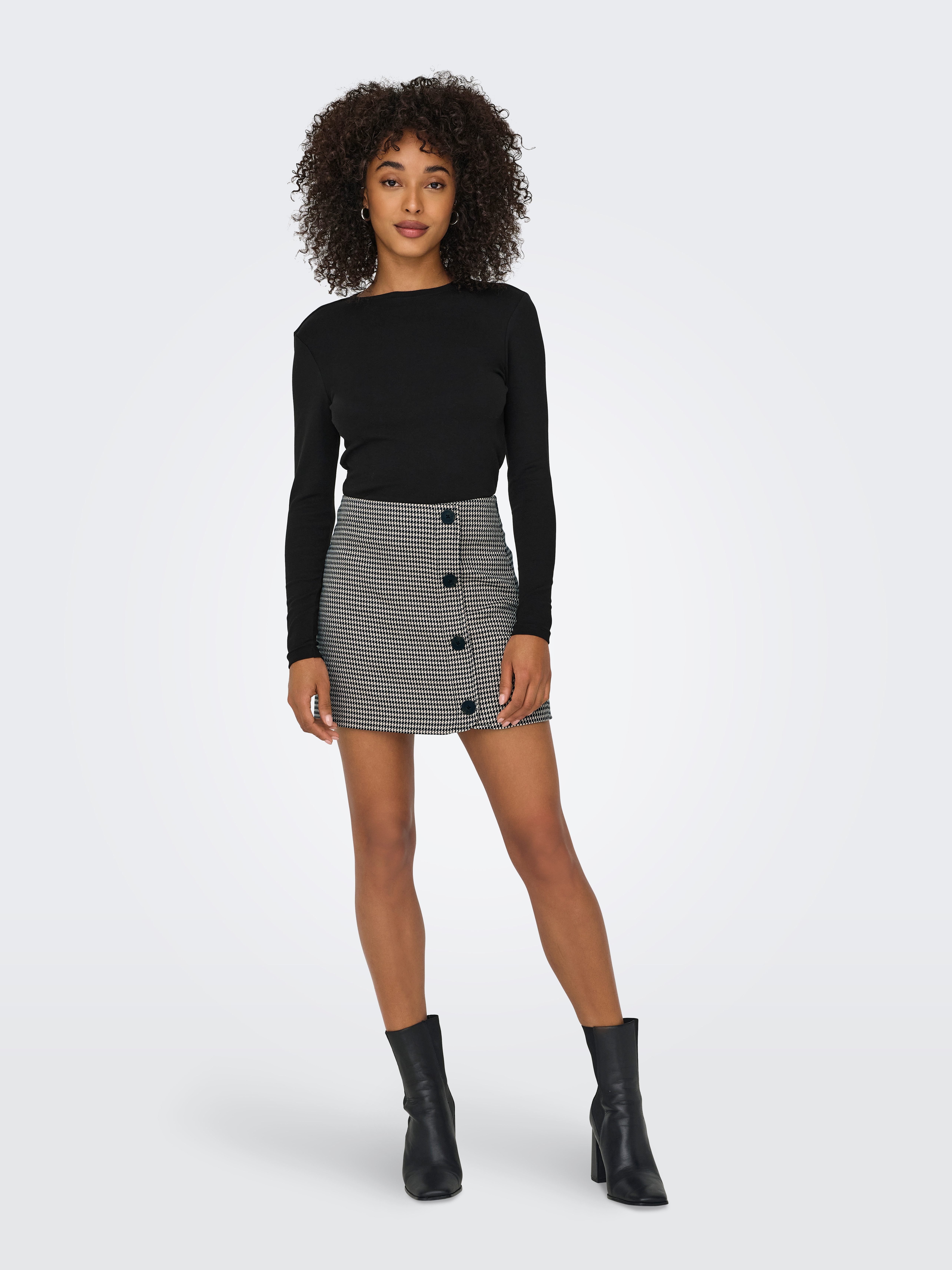 Only Shirt met lange mouwen ONLRILEY O-NECK L S TOP JRS