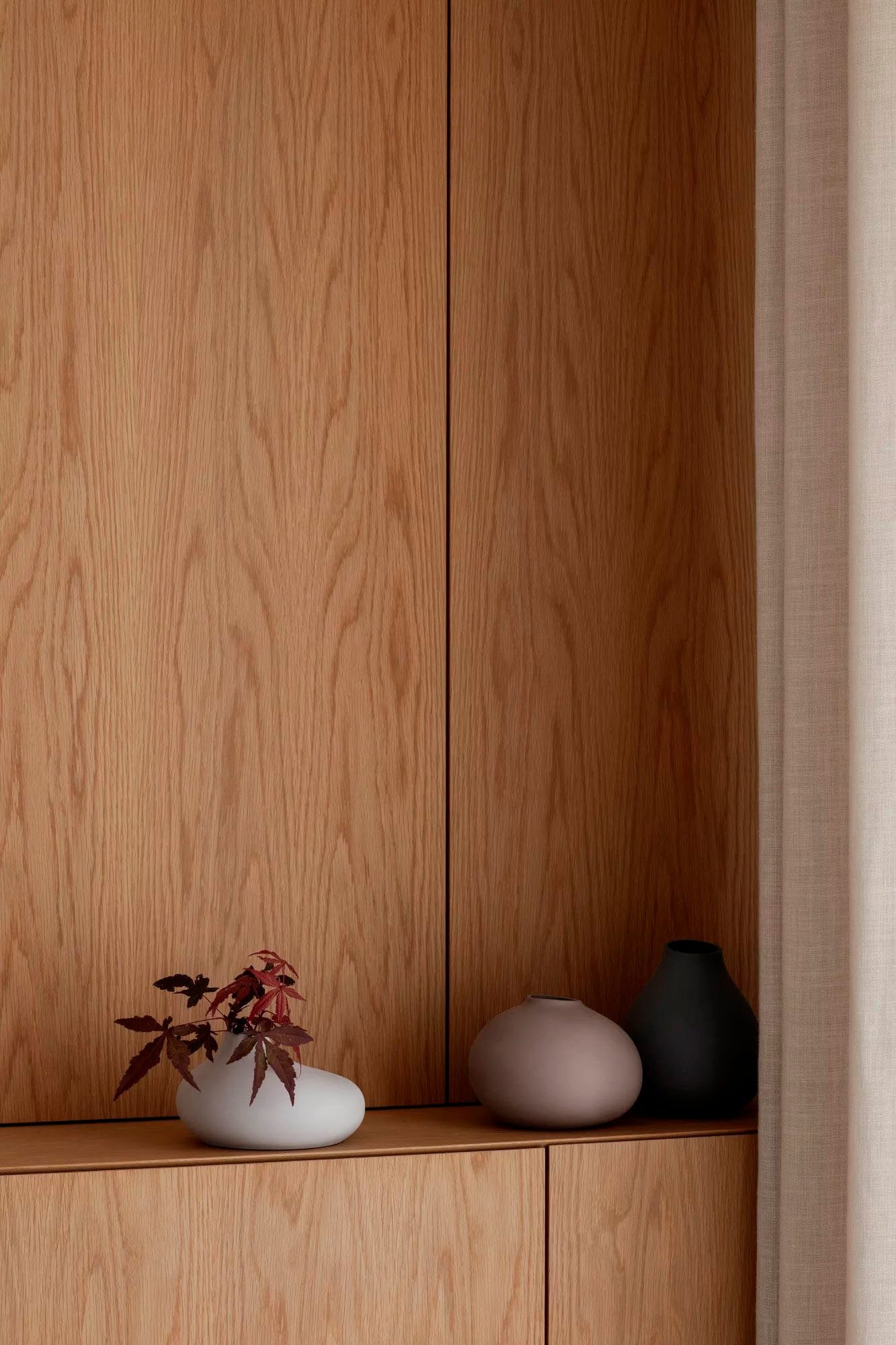 BLOMUS Siervaas NONA, van porselein, ongeglazuurd Vaas in 3 verschillende en bijzondere vormen (set, 3 stuks)