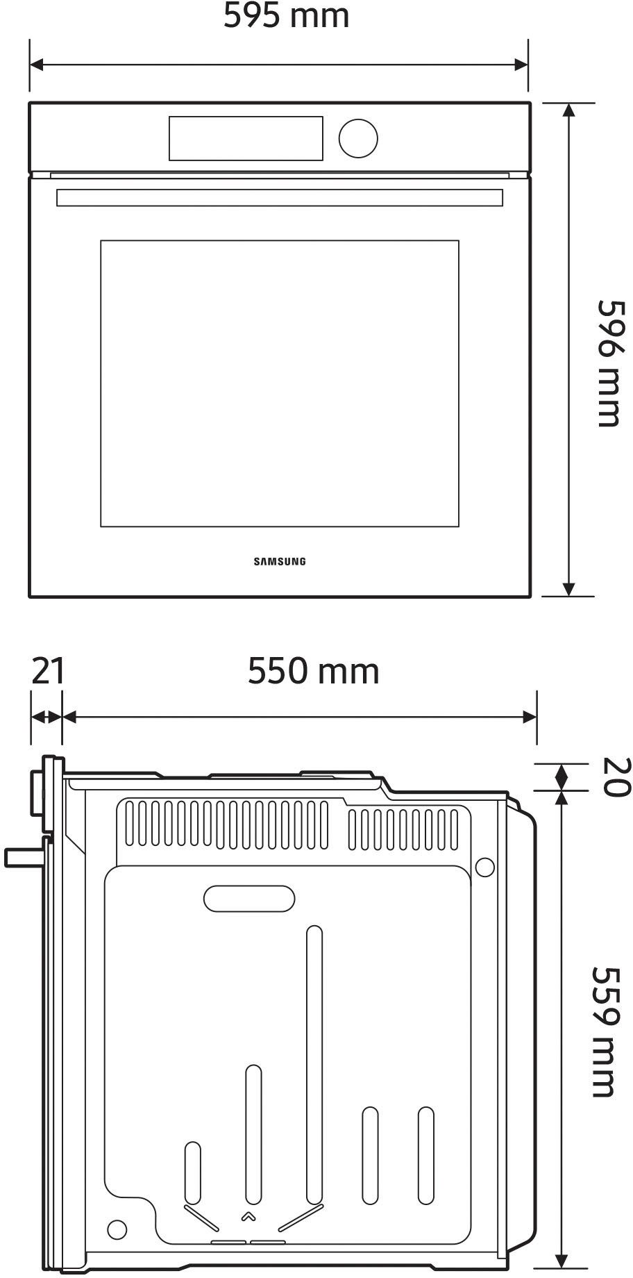 Samsung Inbouw pyrolyse oven NV7B5775XDK