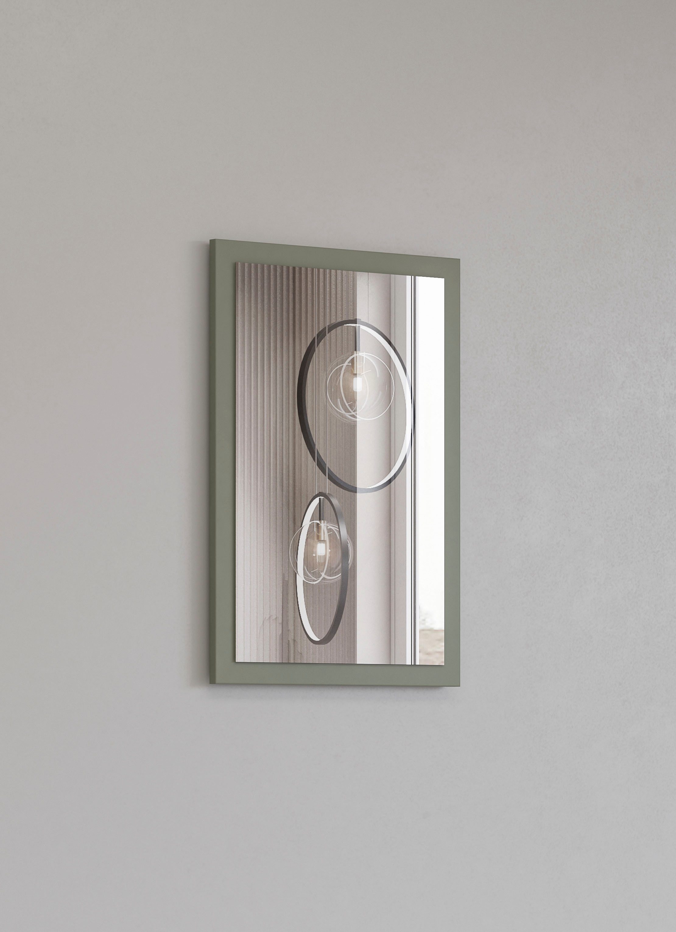 INOSIGN Garderobespiegel Cross,Breedte 40-60 cm moderne halspiegel verticaal of horizontaal hangend
