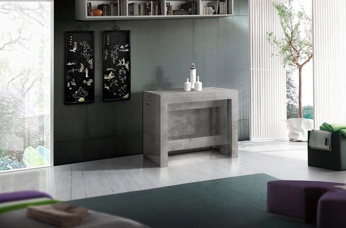 INOSIGN Eettafel Praktika, keukentafel, salontafel, eettafel met uittrekfunctie, uittrekbaar van 50 cm naar 300 cm