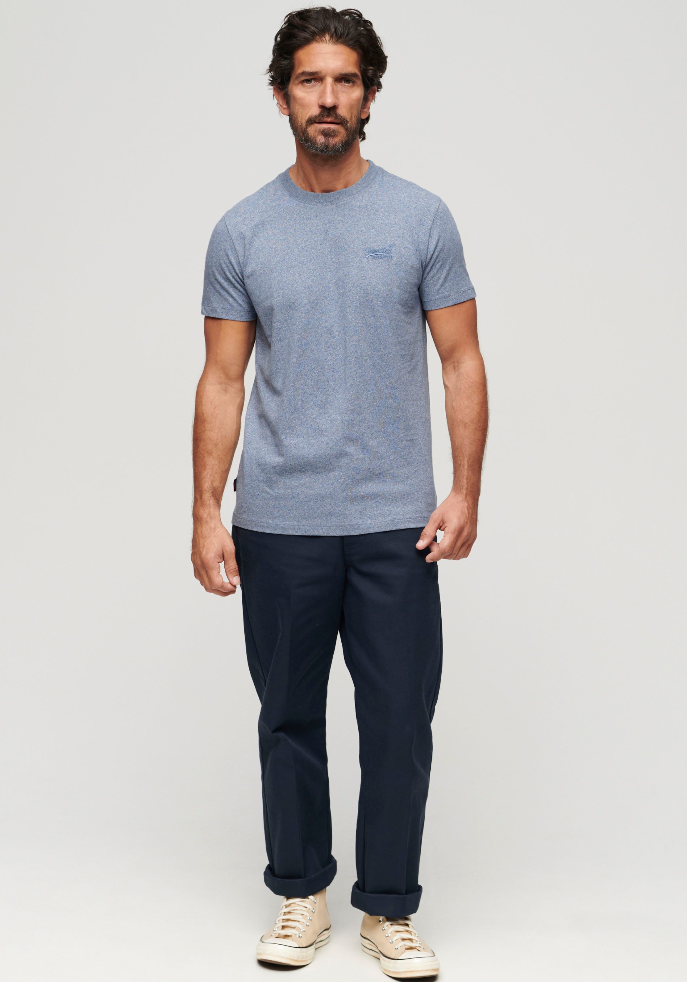 Superdry Shirt met ronde hals ESSENTIAL LOGO EMB TEE