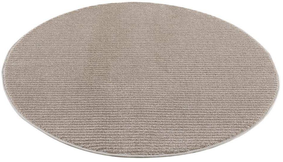 Carpet City Vloerkleed Frisé-tapijt FANCY900 Korte pool, uni, 3D-look, strepen-look