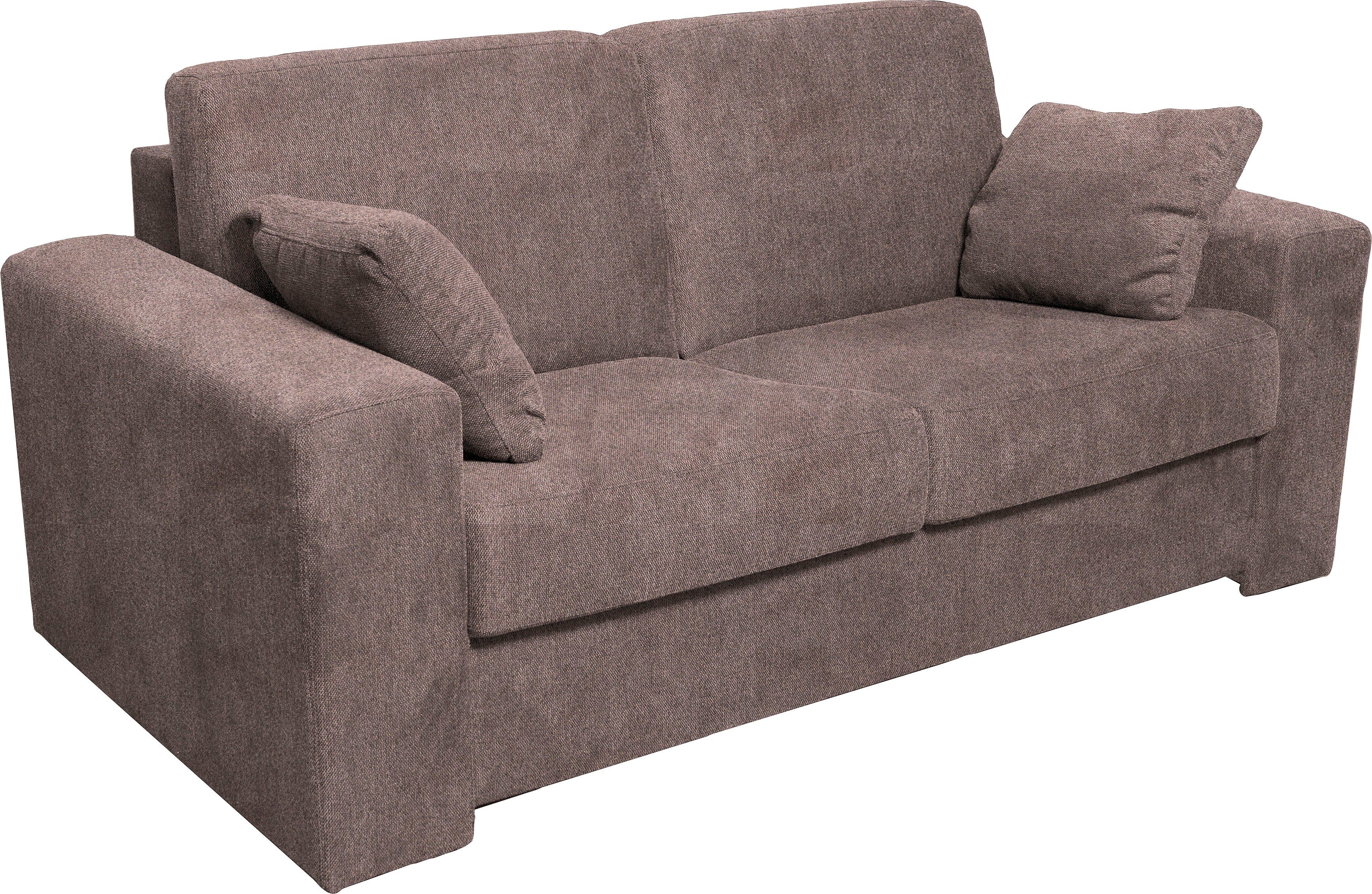 Home affaire 2-zitsbank Roma matras hoogte 14 cm Bedfunctie, met vering, Afmeting liggend ca. 123x198 cm