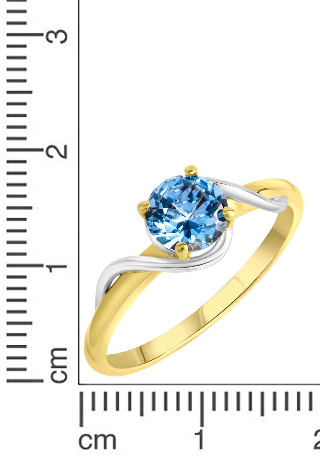 Firetti Ring Sieraad cadeau zilverkleur 925 zilveren ring blauw