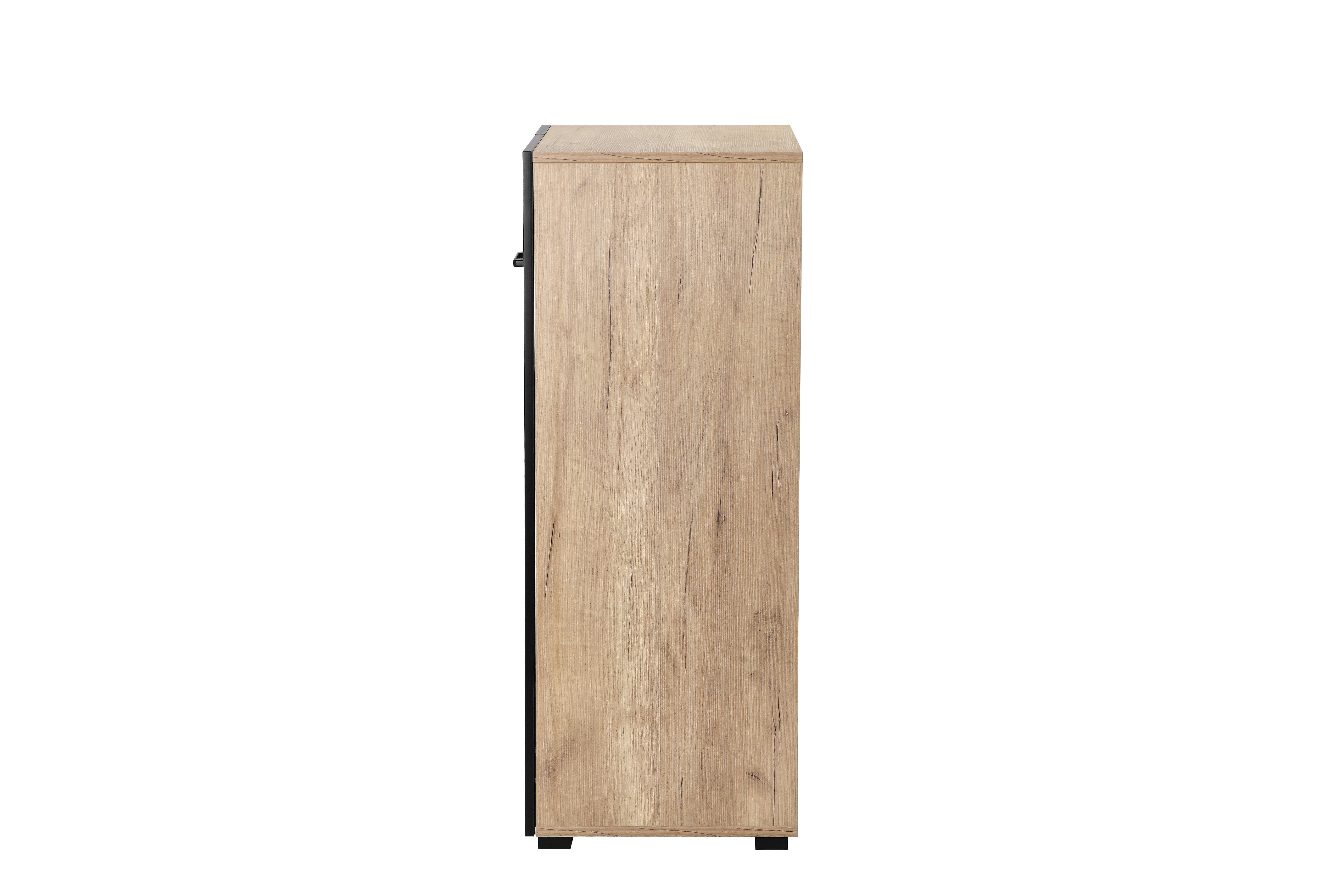 Places of Style Archiefkast Moid, multifunctionele kast, moderne commode met veel opbergruimte, afmetingen 64,5 x 41,5 x 106 cm