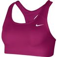 nike sport-bh dri-fit swoosh women's medium-support non-padded sports bra roze
