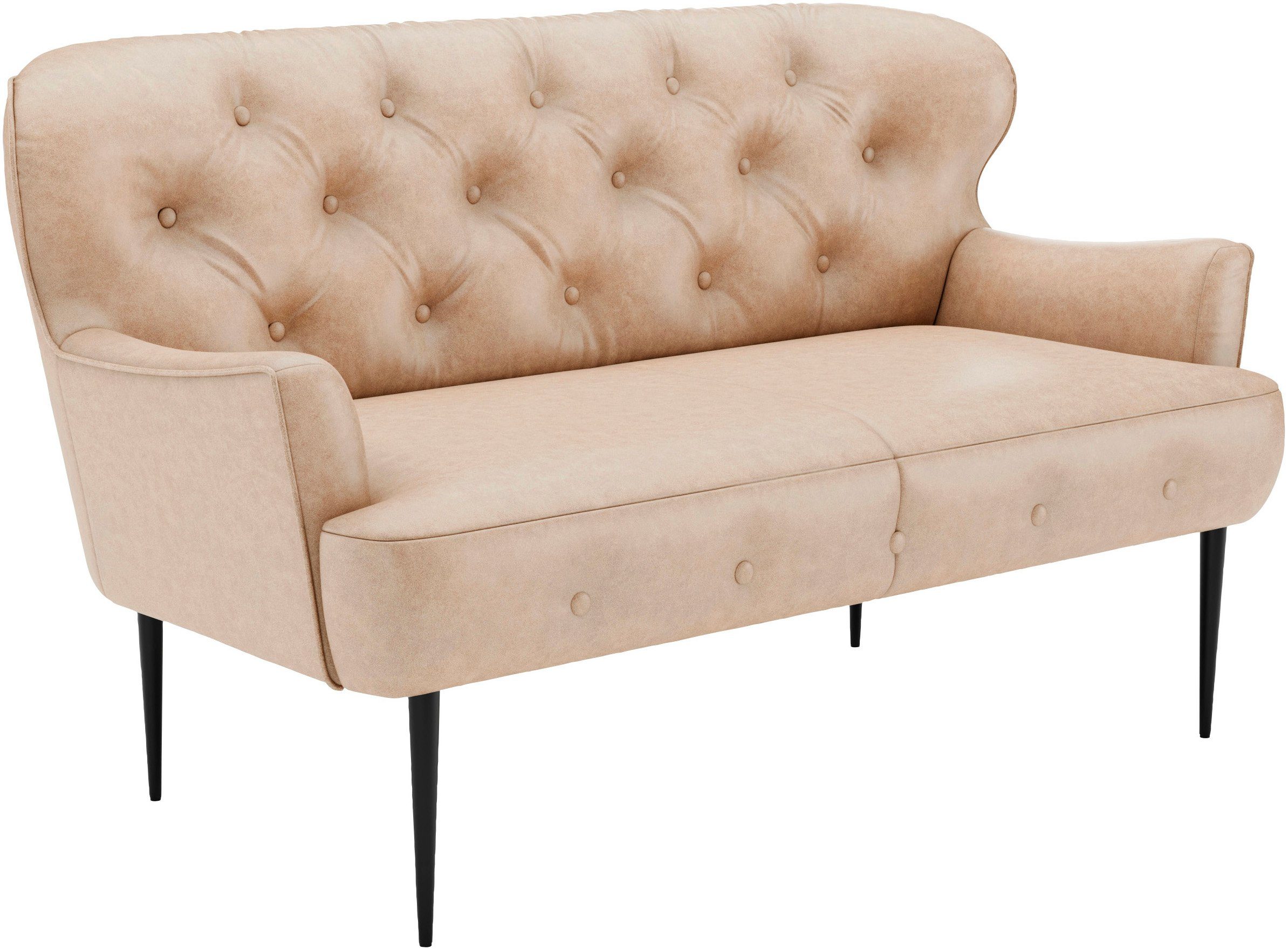 Places of Style 2-zitsbank Amber met capitonnage, in verschillende stofsoorten