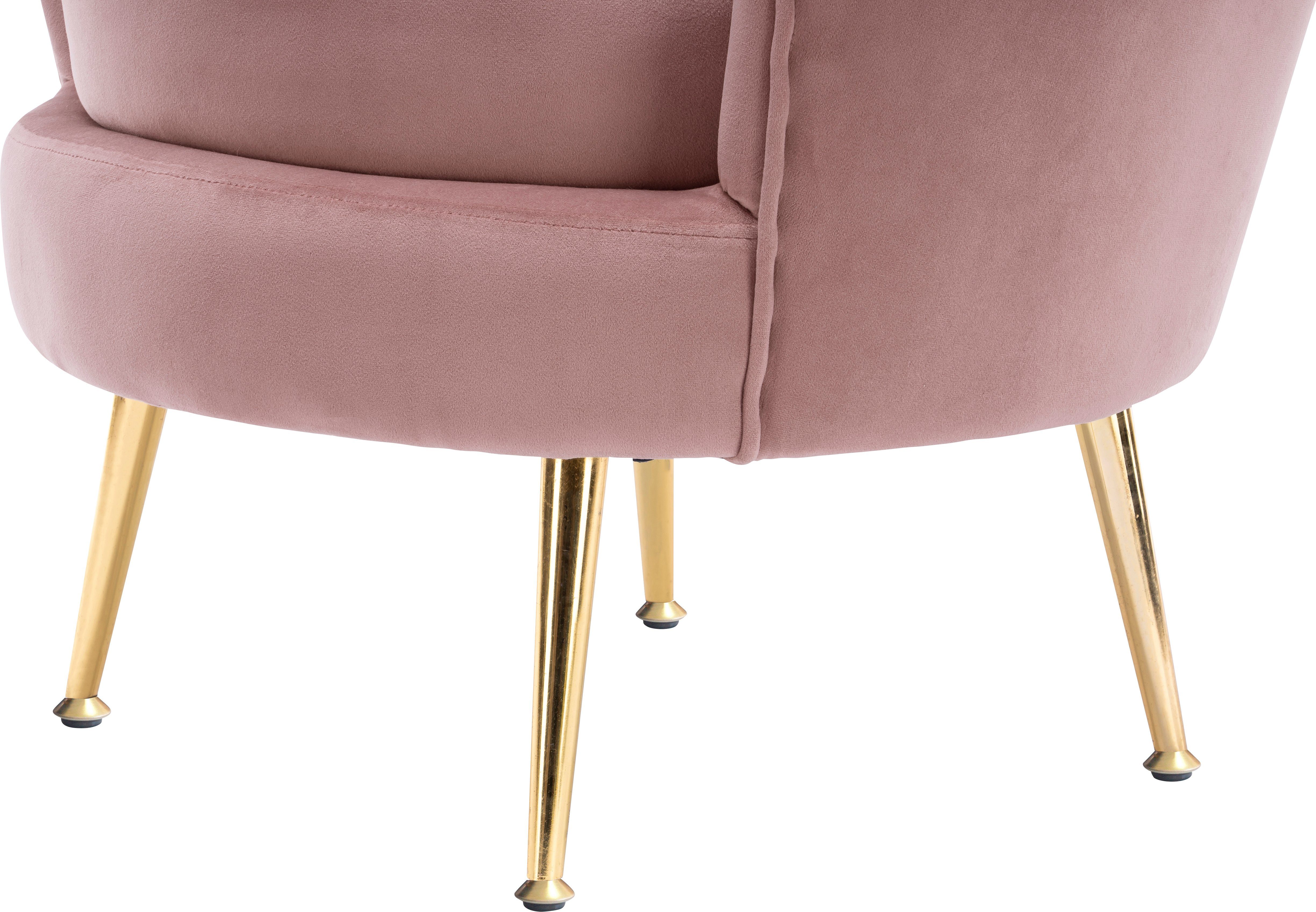 Kayoom Fauteuil Sofa Barbara 125, hoogwaardige fluwelen stof met fluweelachtige aanraking (1 stuk)