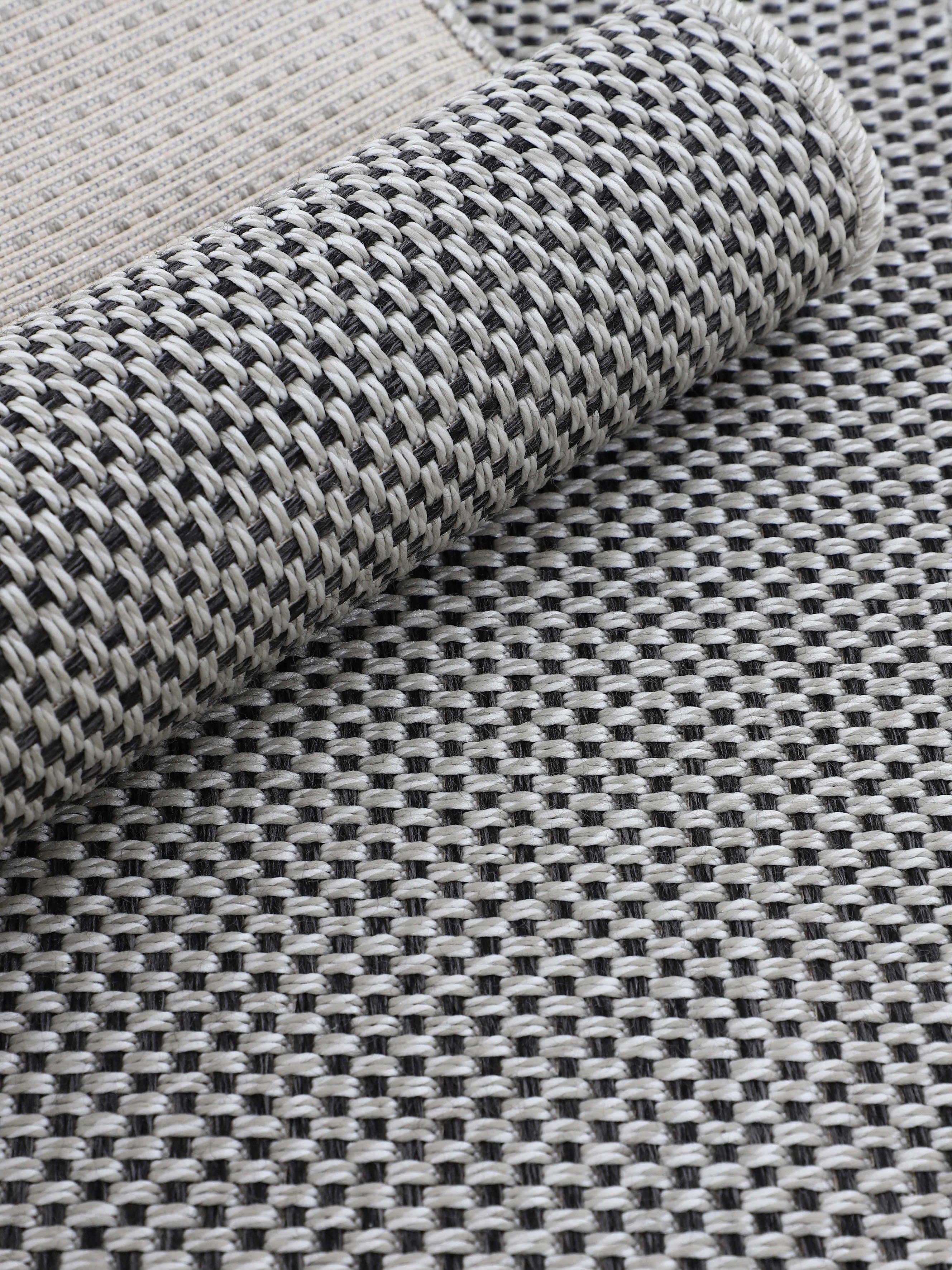 carpetfine Vloerkleed Boho 105 robust vlakweefsel, sisal look, uv-bestendig, buitenruimte