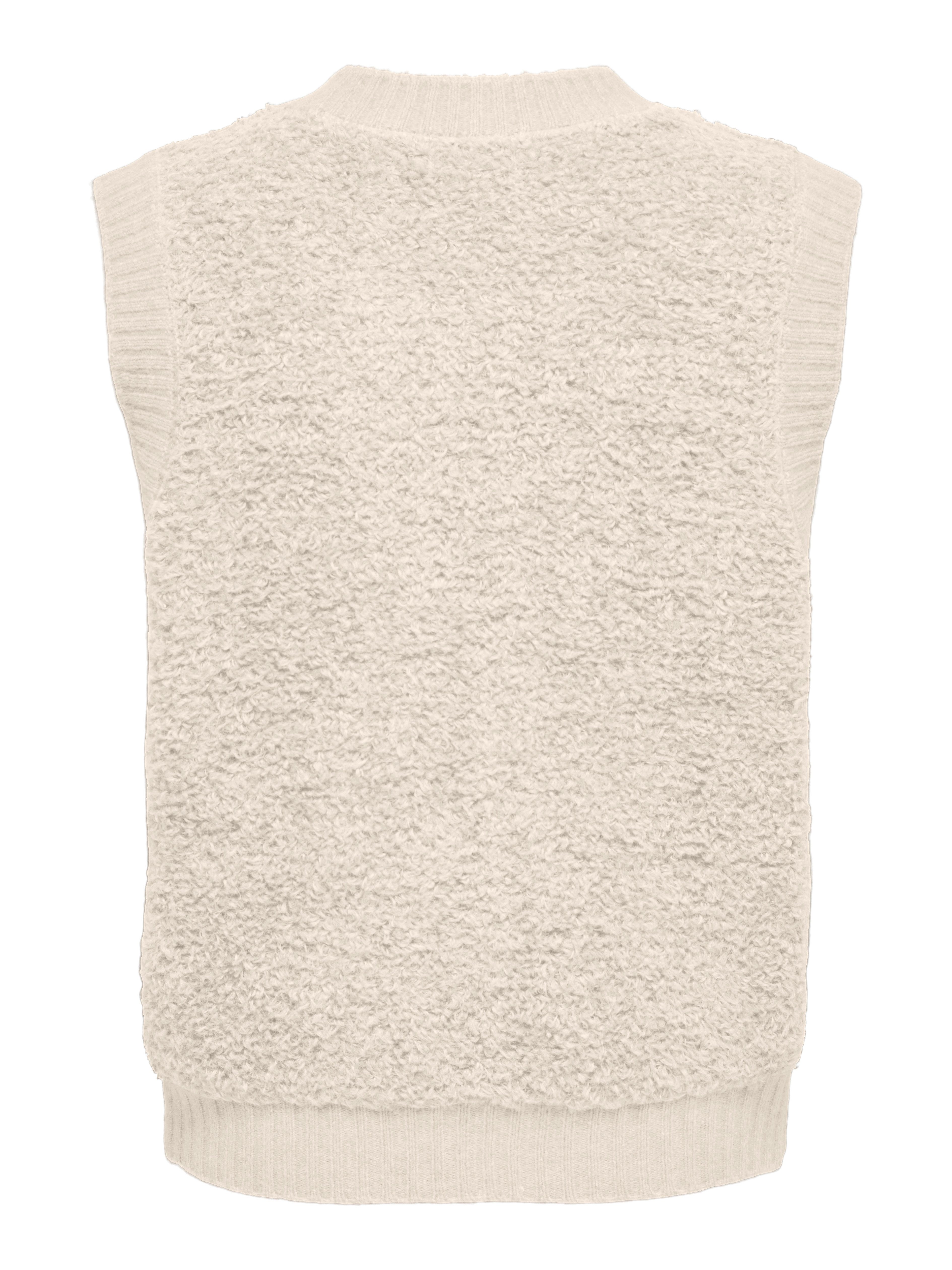 JDY Mouwloos vest JDYEIRA LIFE S/L O-NECK BUTTON VEST KNT