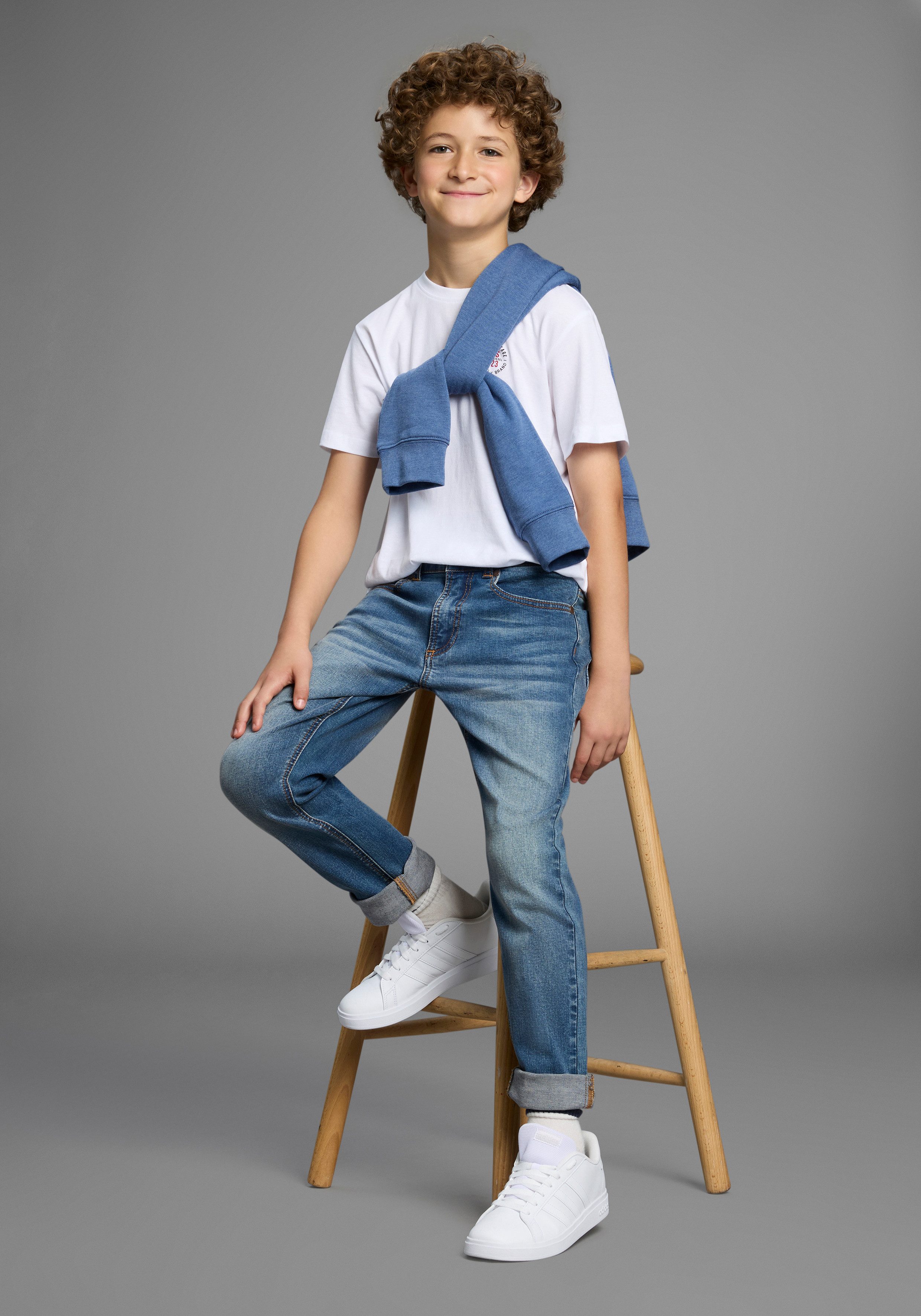 KIDSWORLD Straight jeans Rechte stretchjeans