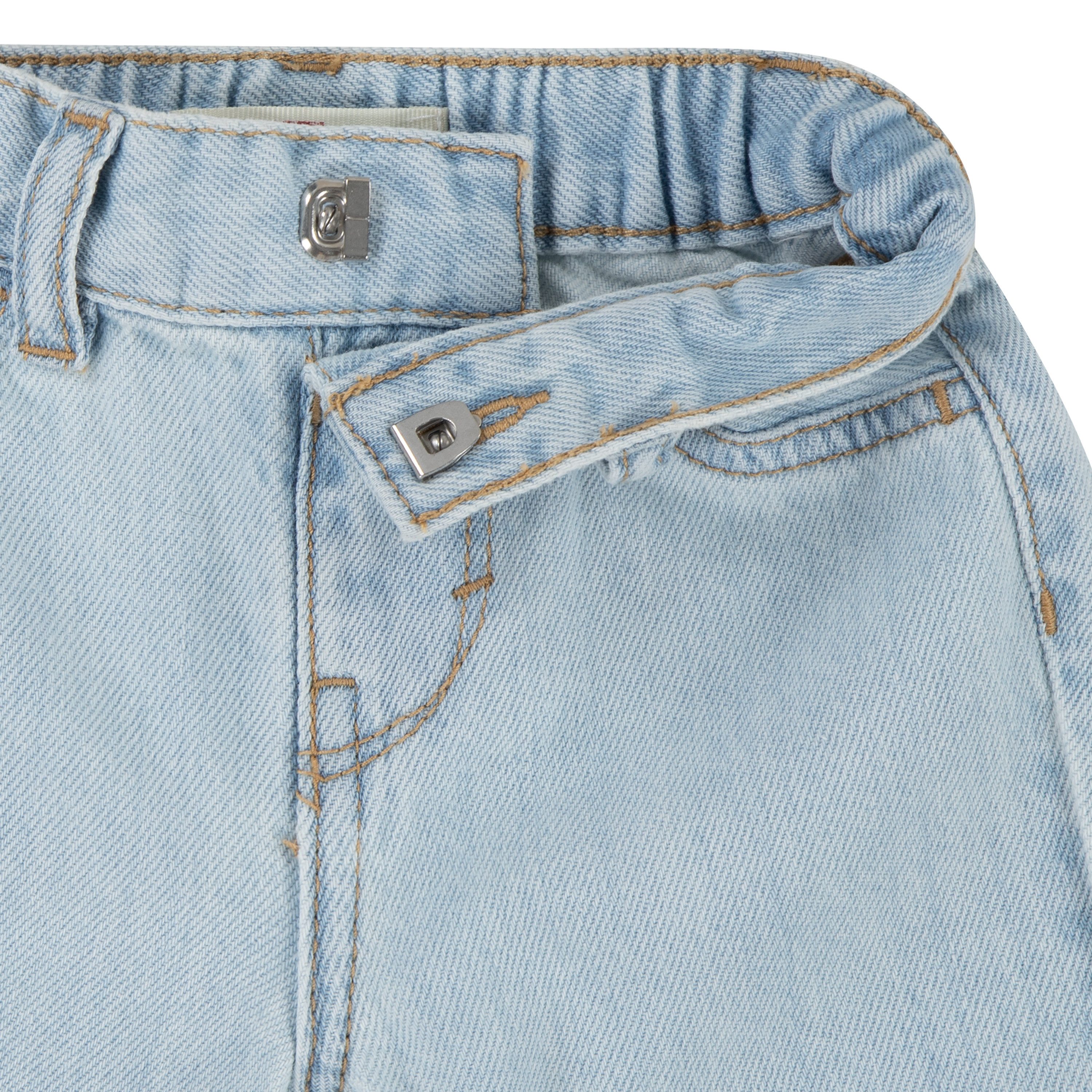 Levi's Kidswear Shirt broek jas LVG BOMBER TEE AND WIDE PANT S met bloemenborduursel, colorblock-design (set, 3-delig, 3-delig)