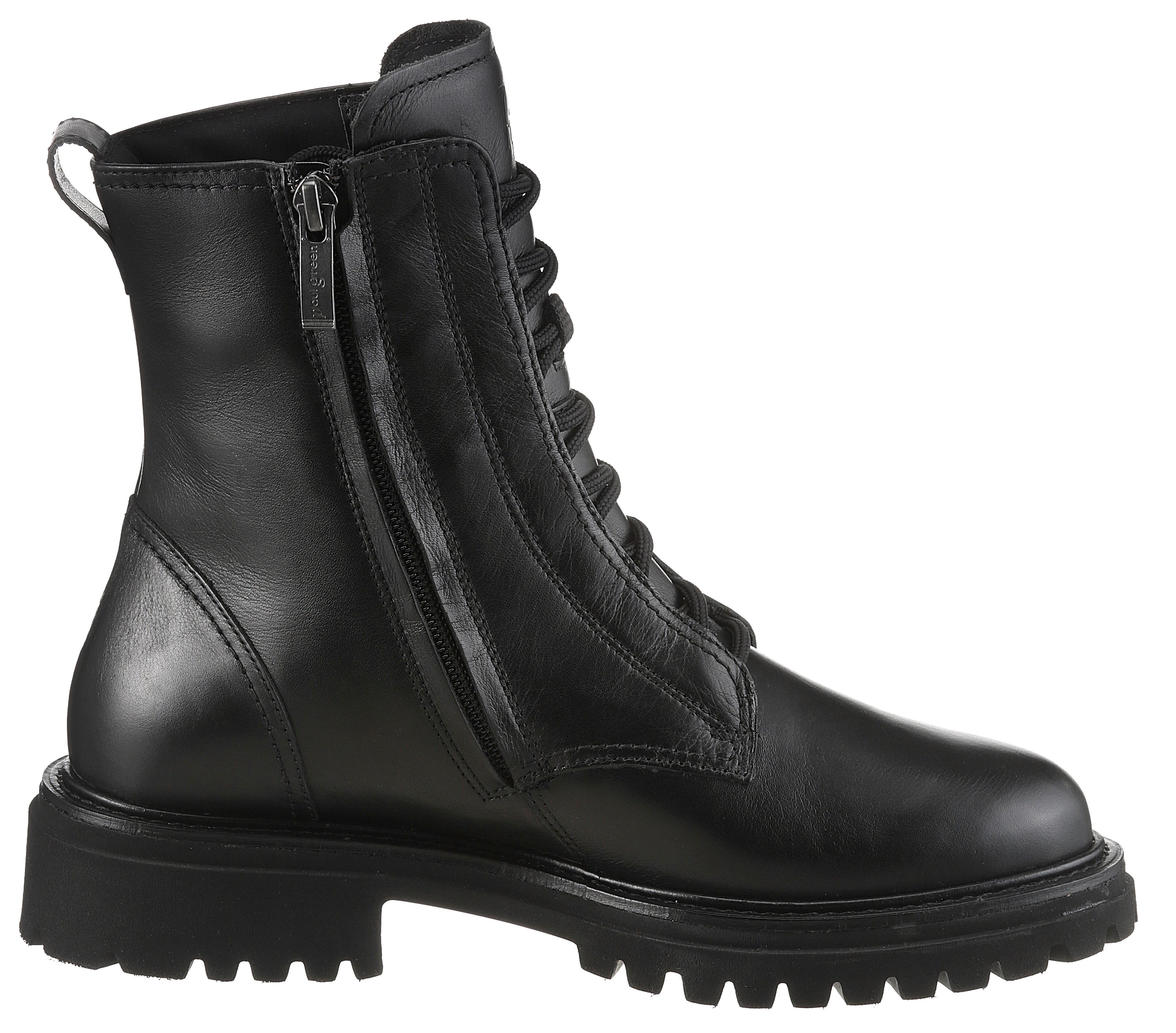 Paul Green Winterlaarsjes , veterschoenen, profielzool, met gore tex-membraan