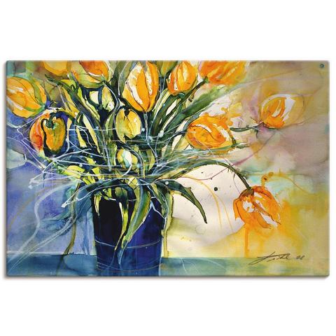 Artland artprint Gelbe Tulpen in schwarzer Vase