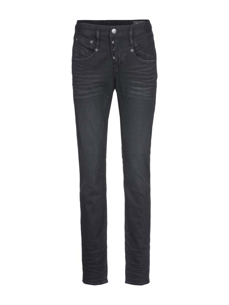 Herrlicher Boyfriendjeans Shyra Long Recycled Denim Black Stretch