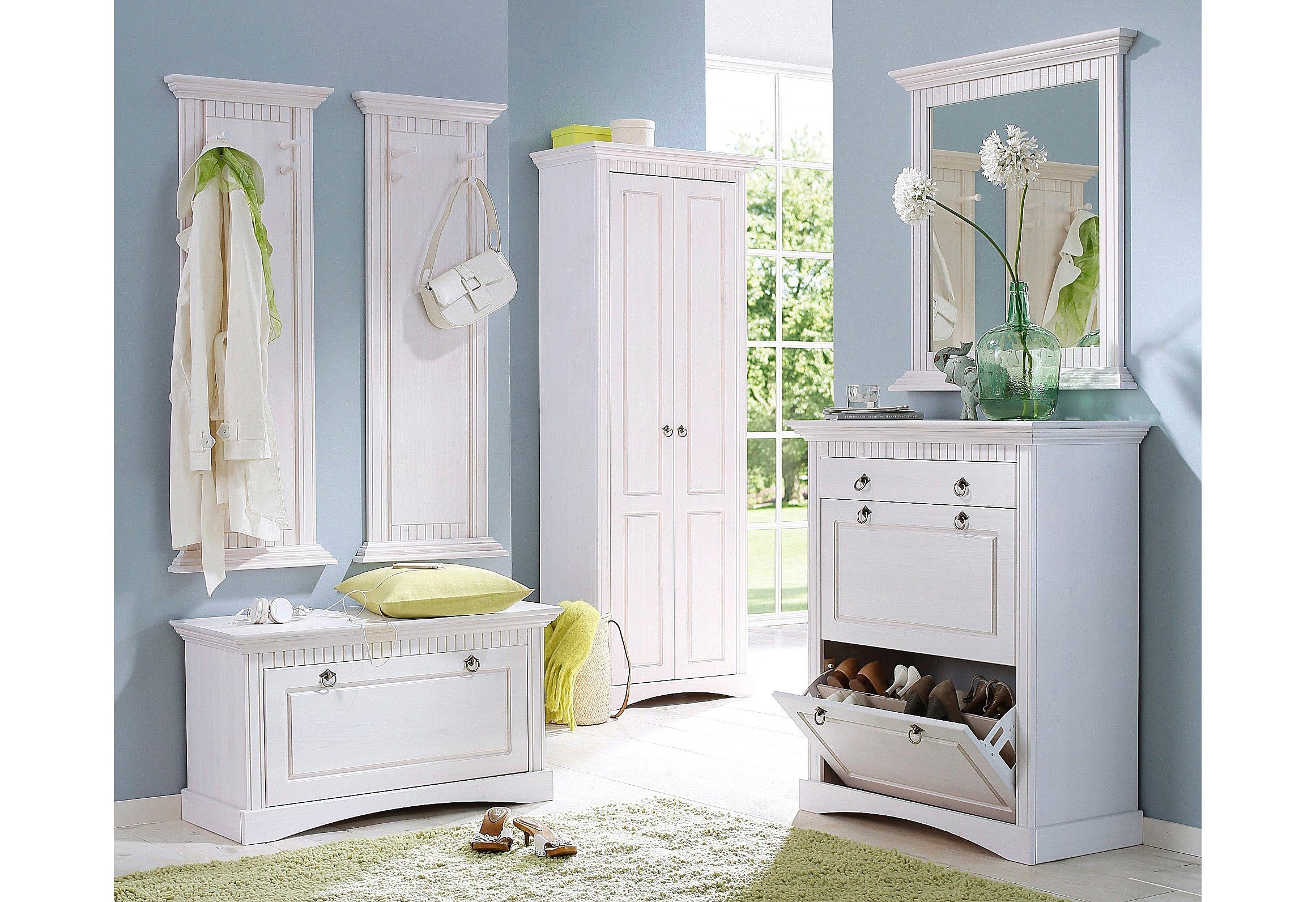 Home affaire Kledingkast Rustiek gemaakt van massief grenen, breedte 71 cm, met cassette-look