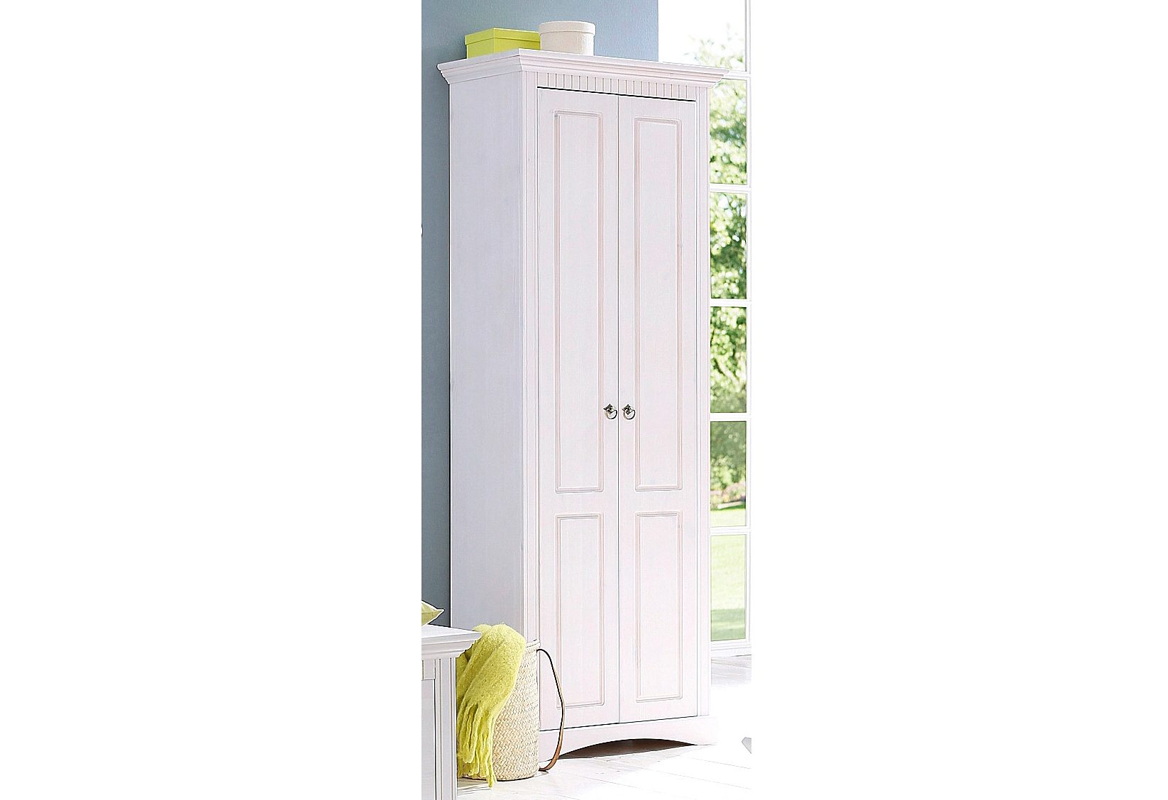 Home affaire Kledingkast Rustiek gemaakt van massief grenen, breedte 71 cm, met cassette-look