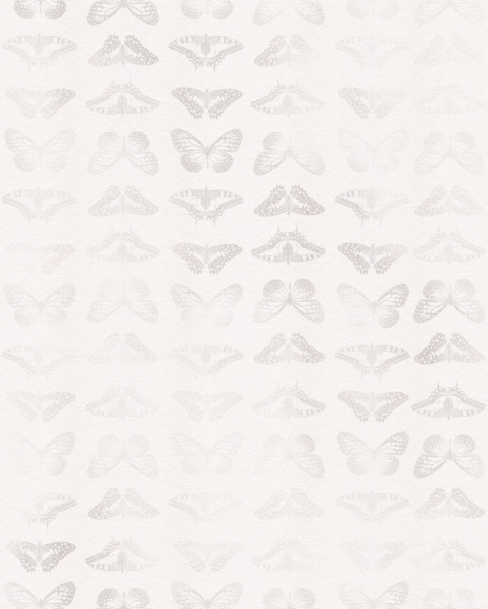 Komar Vliesbehang Digitale print vlies - Mur de Papillons - Afmeting 200 x 250 cm (1 stuk)