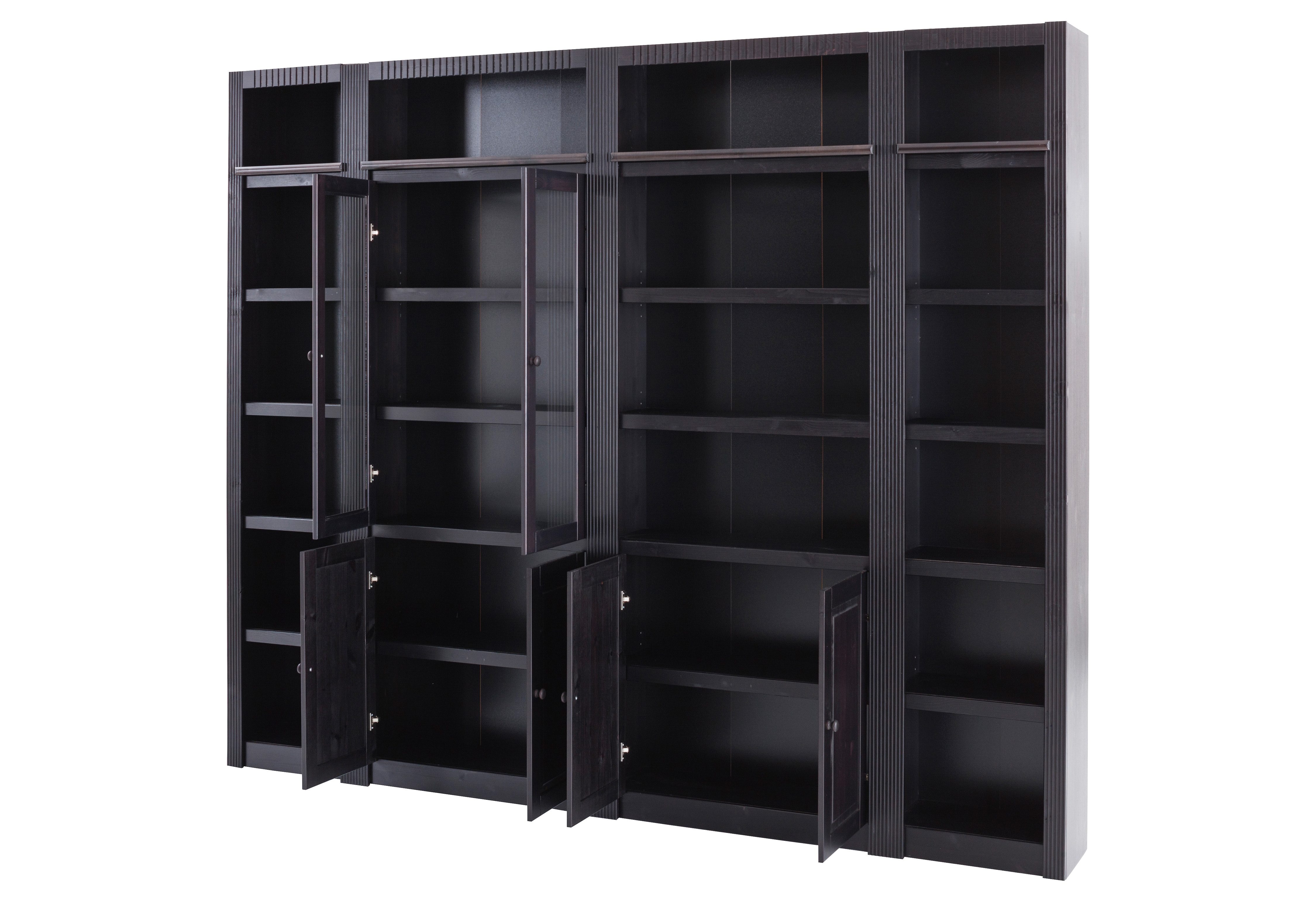 Home affaire Kastenwand Bergen van mooi massief grenenhout, breedte 255 cm (1 stuk)