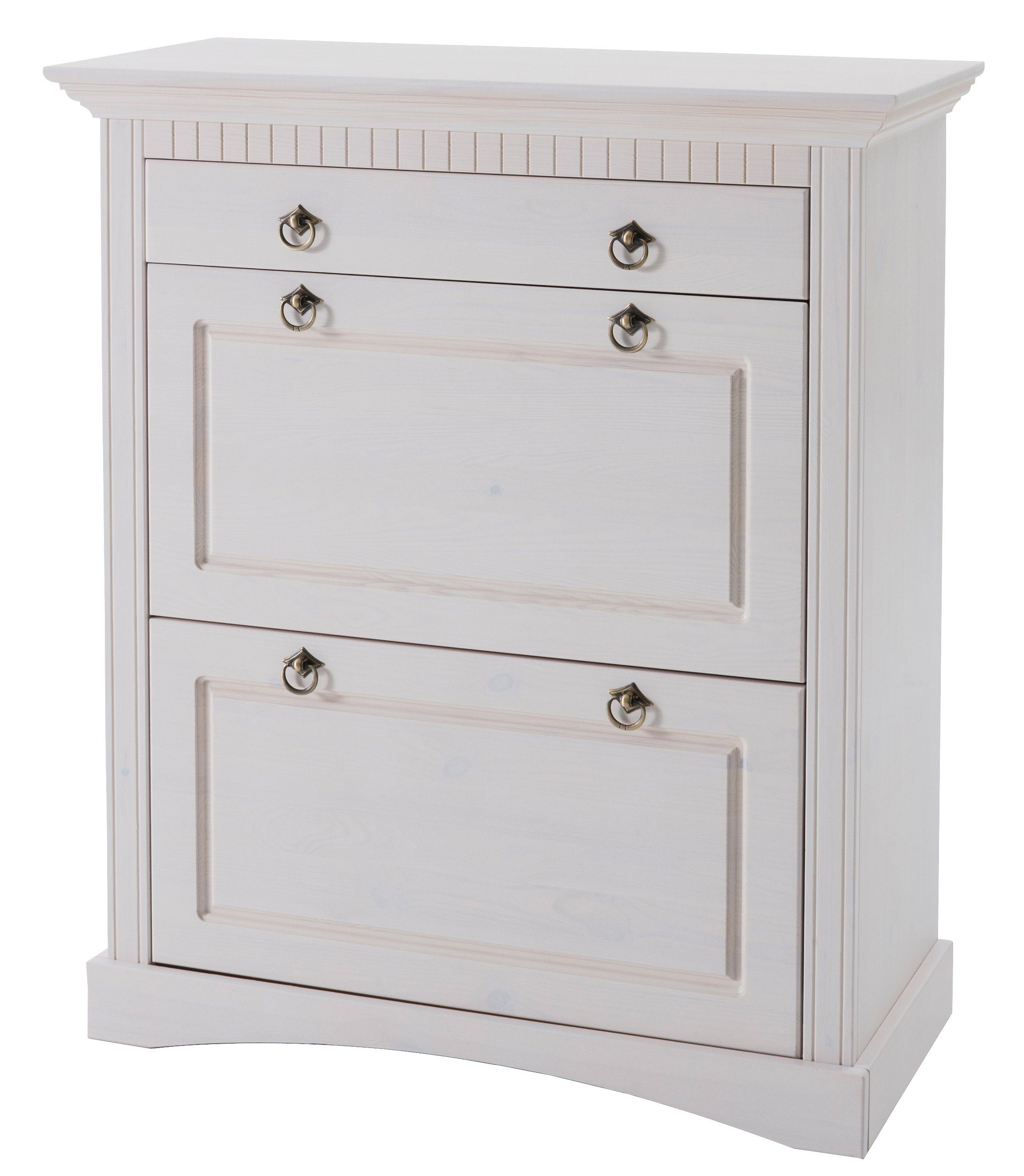 Home affaire Schoenenkast Rustiek van massief grenen, breedte 84 cm, in paneel-look