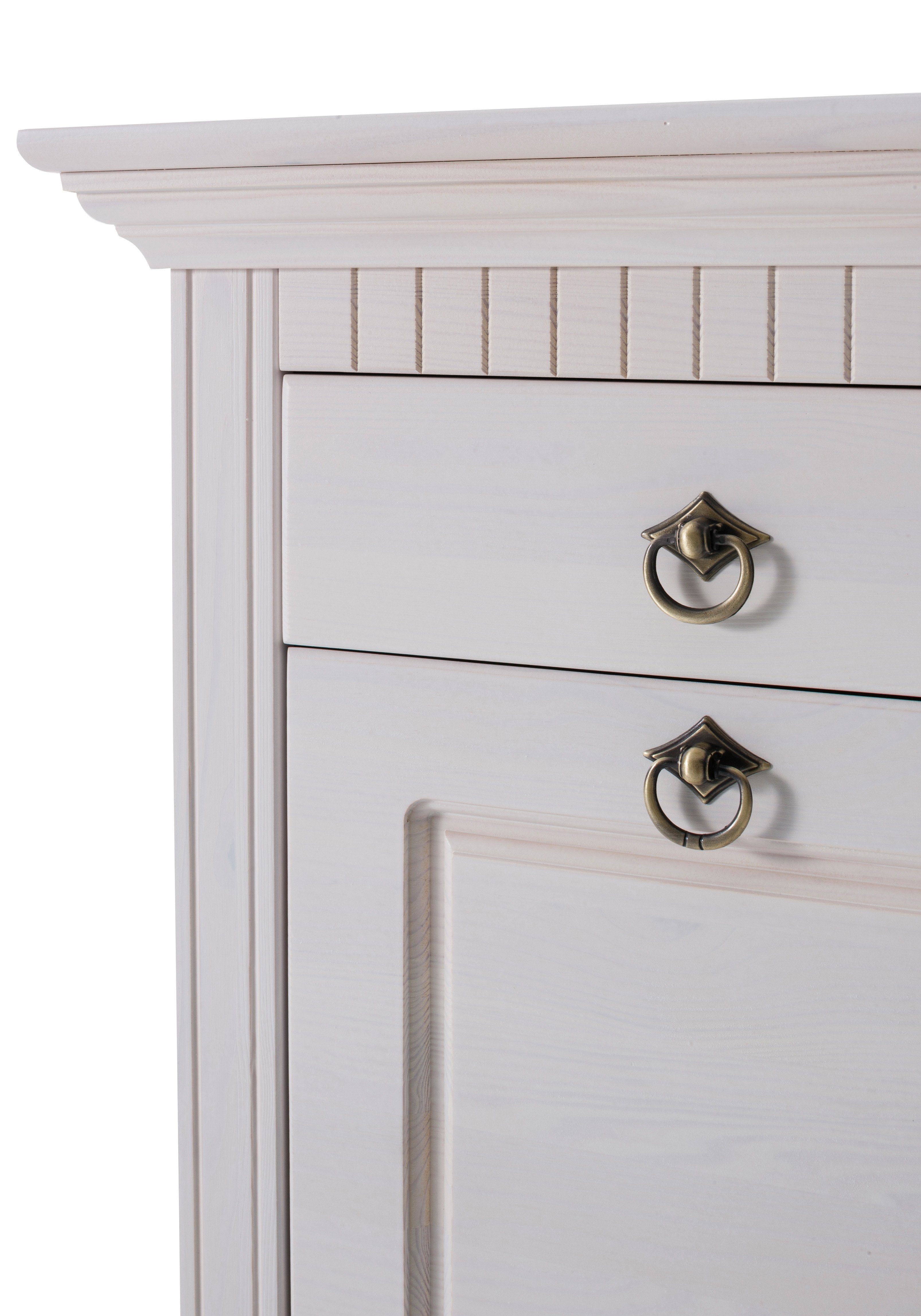 Home affaire Schoenenkast Rustiek van massief grenen, breedte 84 cm, in paneel-look