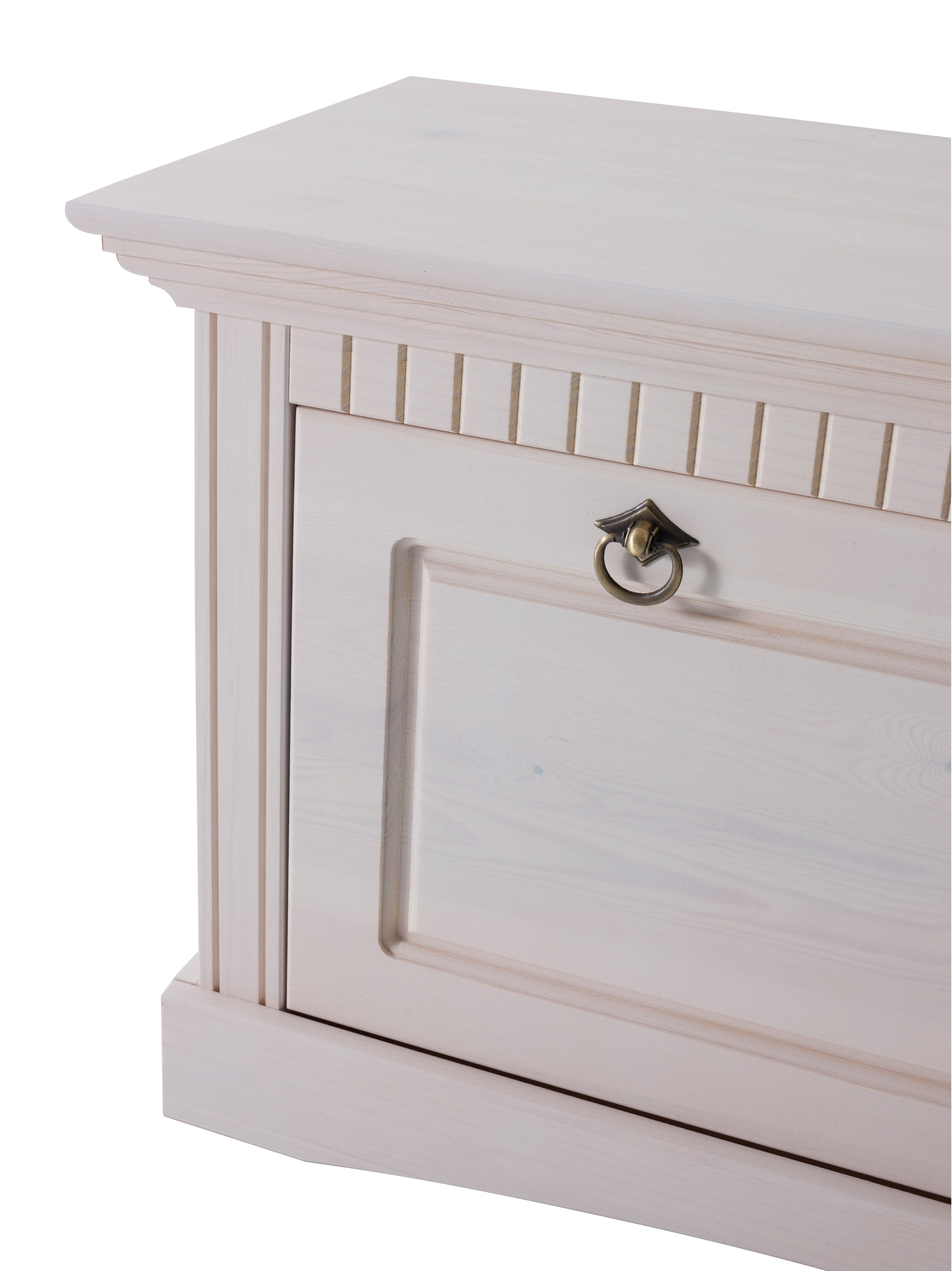Home affaire Schoenenkist Rustiek van massief grenen, zithoogte 49 cm, in paneel-look